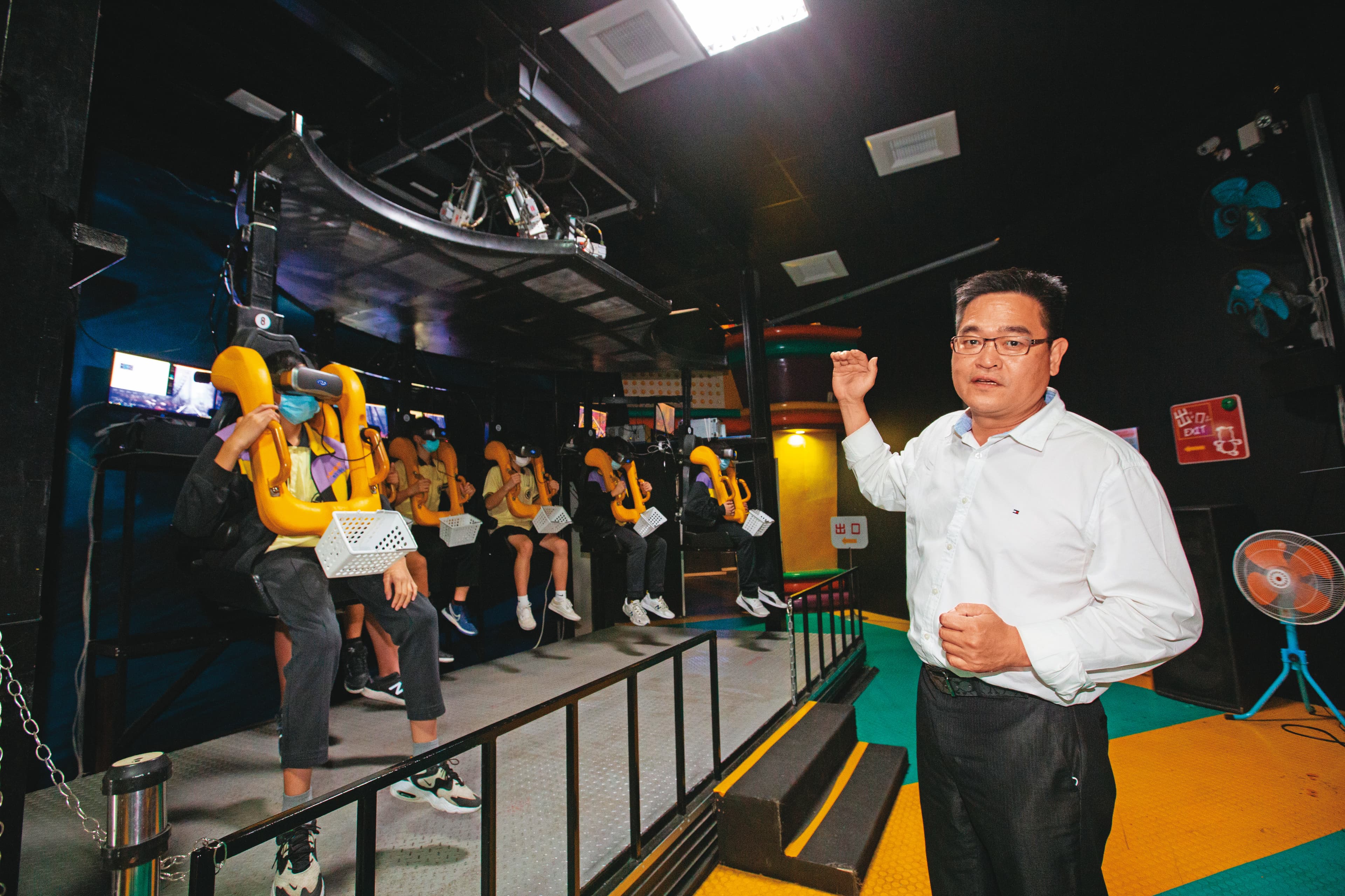 搭上元宇宙話題熱潮,吳思漢幫劍湖山遊樂園打造國內第一座結合5D與VR的動感劇院。