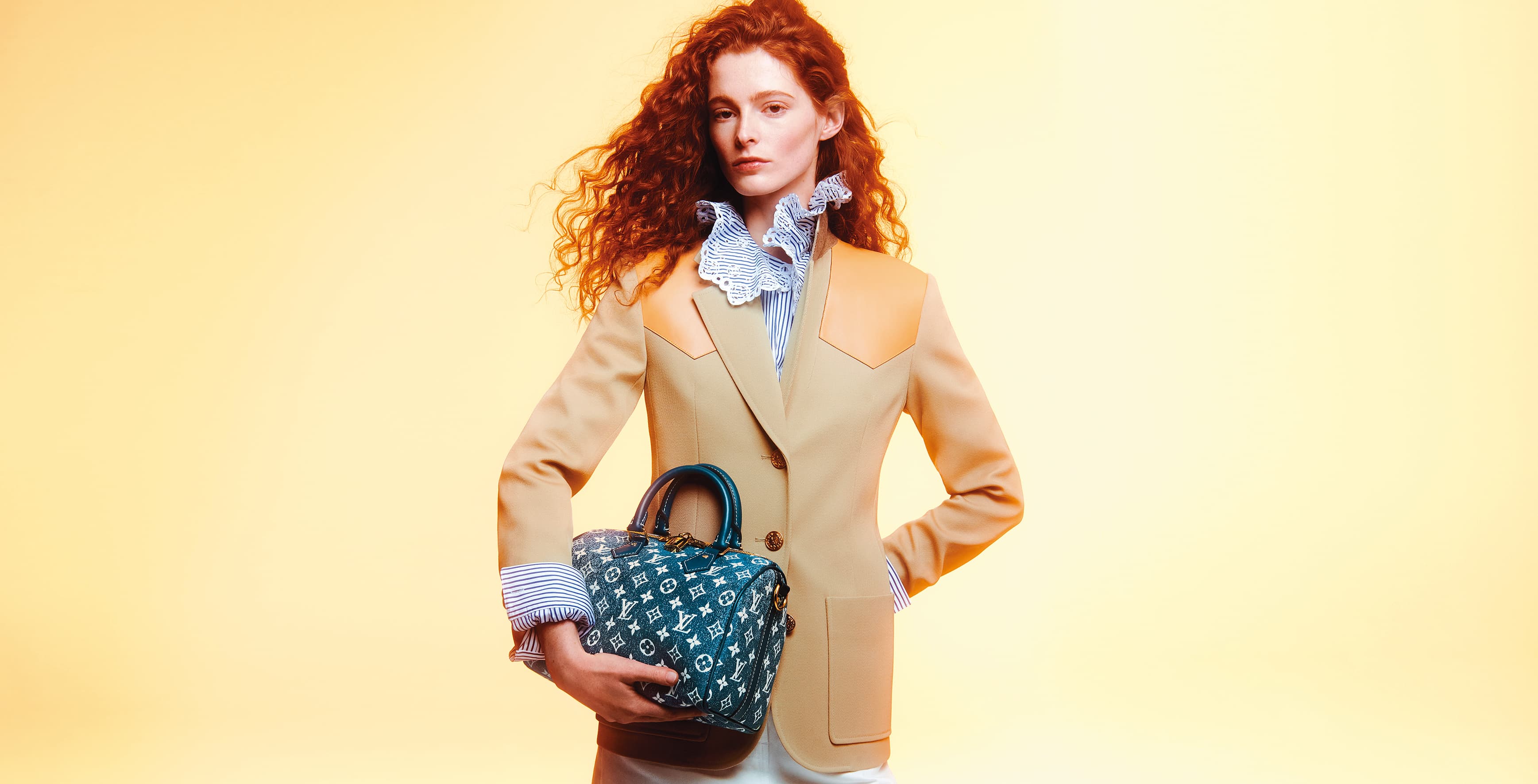 Monogram Jacquard Denim系列Speedy 25手袋 NT$76,000(LOUIS VUITTON提供)
