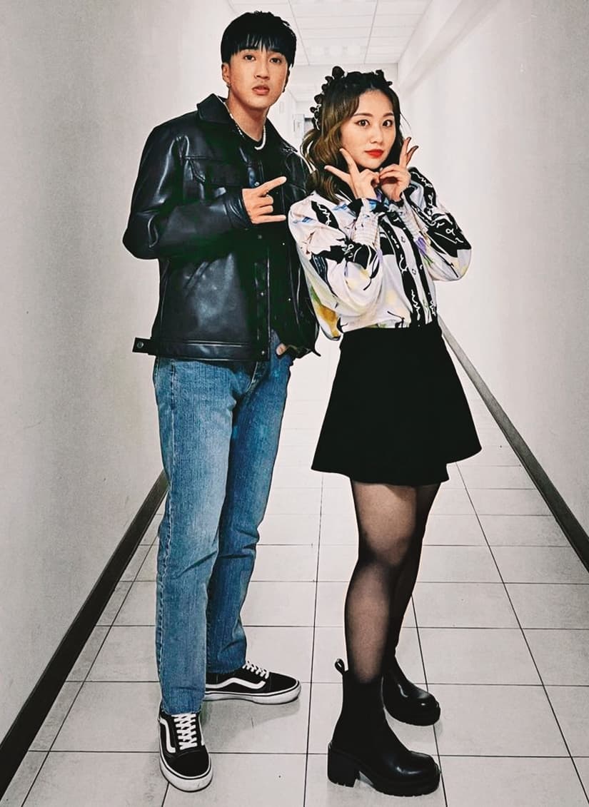 婁峻碩與焦凡凡(右)交往五年,兩人有結婚的共識。(翻攝自焦凡凡IG)