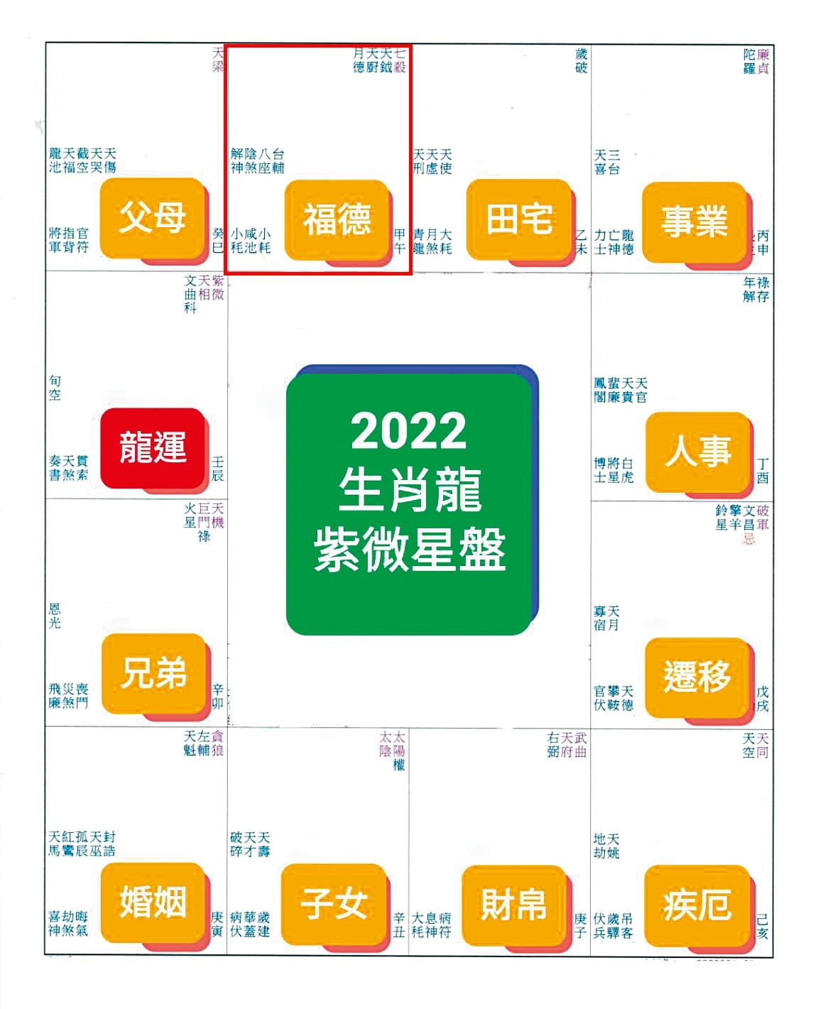 大S屬龍，福德宮逢七殺、天鉞等星宿，化科登科星，桃花旺。
