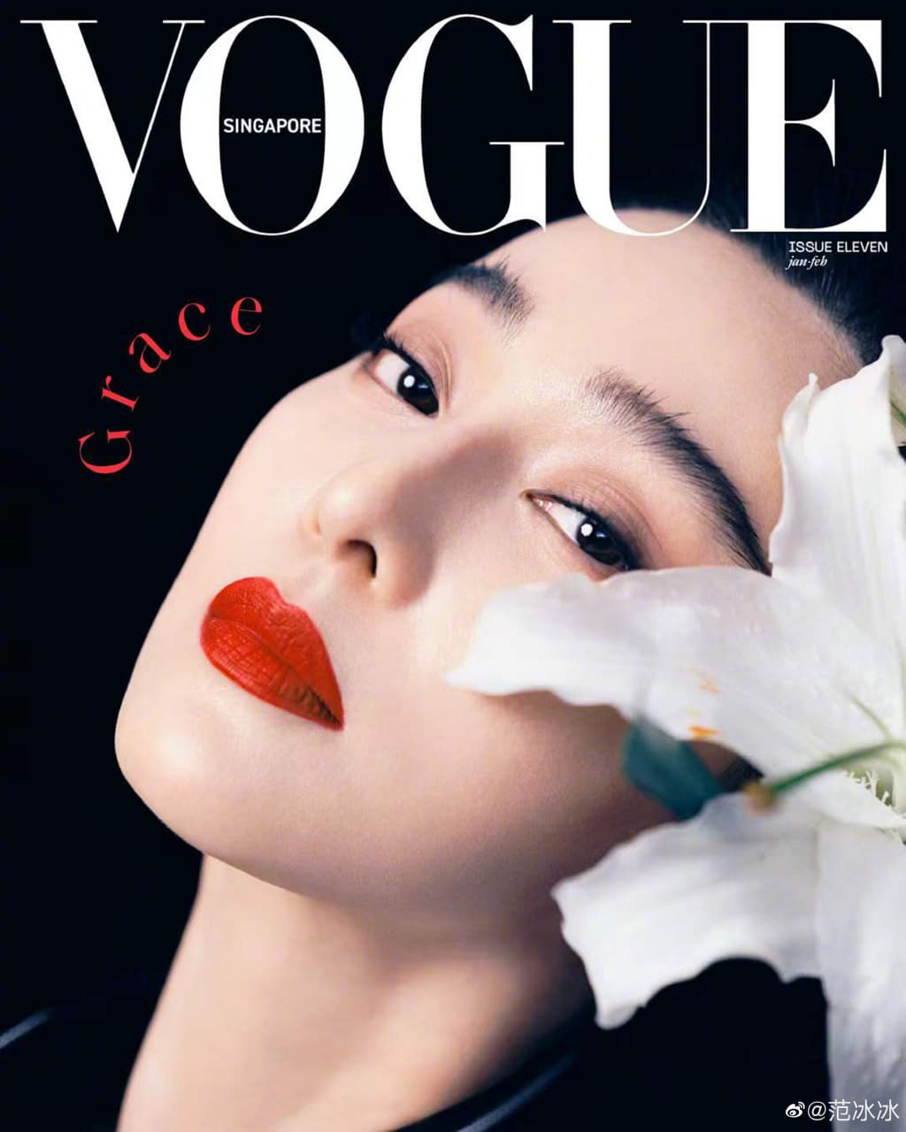 范冰冰近年上過不少時尚雜誌封面,但都是海外版。(翻攝范冰冰微博)