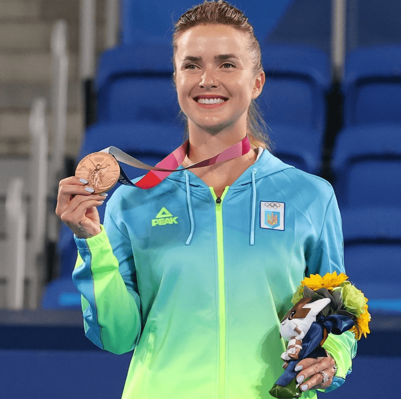 斯維托莉娜去年在東京奧運獲得女單銅牌,為烏克蘭爭光。(翻攝Elina Svitolina IG)