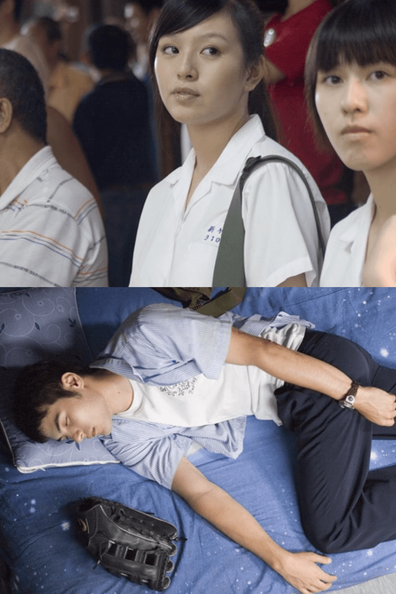 劉品言(上圖)、鳳小岳(下圖)皆參與2008年電影《九降風》的演出。(翻攝自隨意窩)
