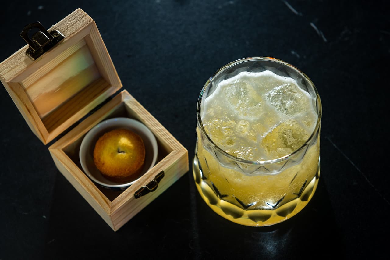 鳯梨酥口味的「伴手佳禮」,調味精準。(350元/杯)