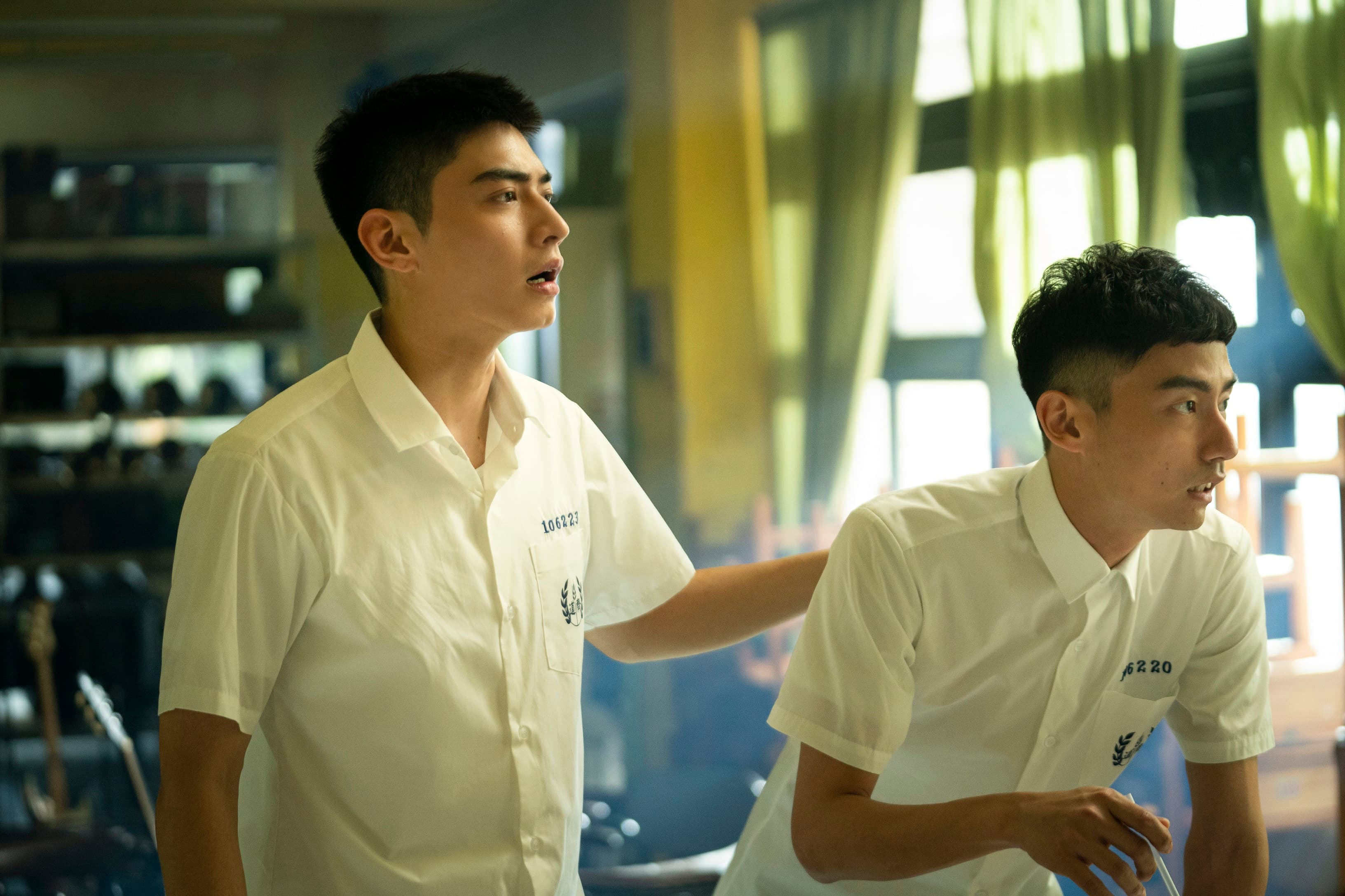 而大鶴也對宋柏緯告白,宋柏緯認為這場戲同樣是魔王級的難演。(華映提供)