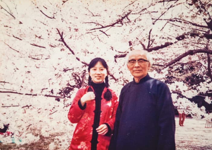 張愛玲前夫胡蘭成於70年代中期來台授課,因緣際會與朱西甯結識,朱天文寫作風格受其影響頗深。(朱天文提供)