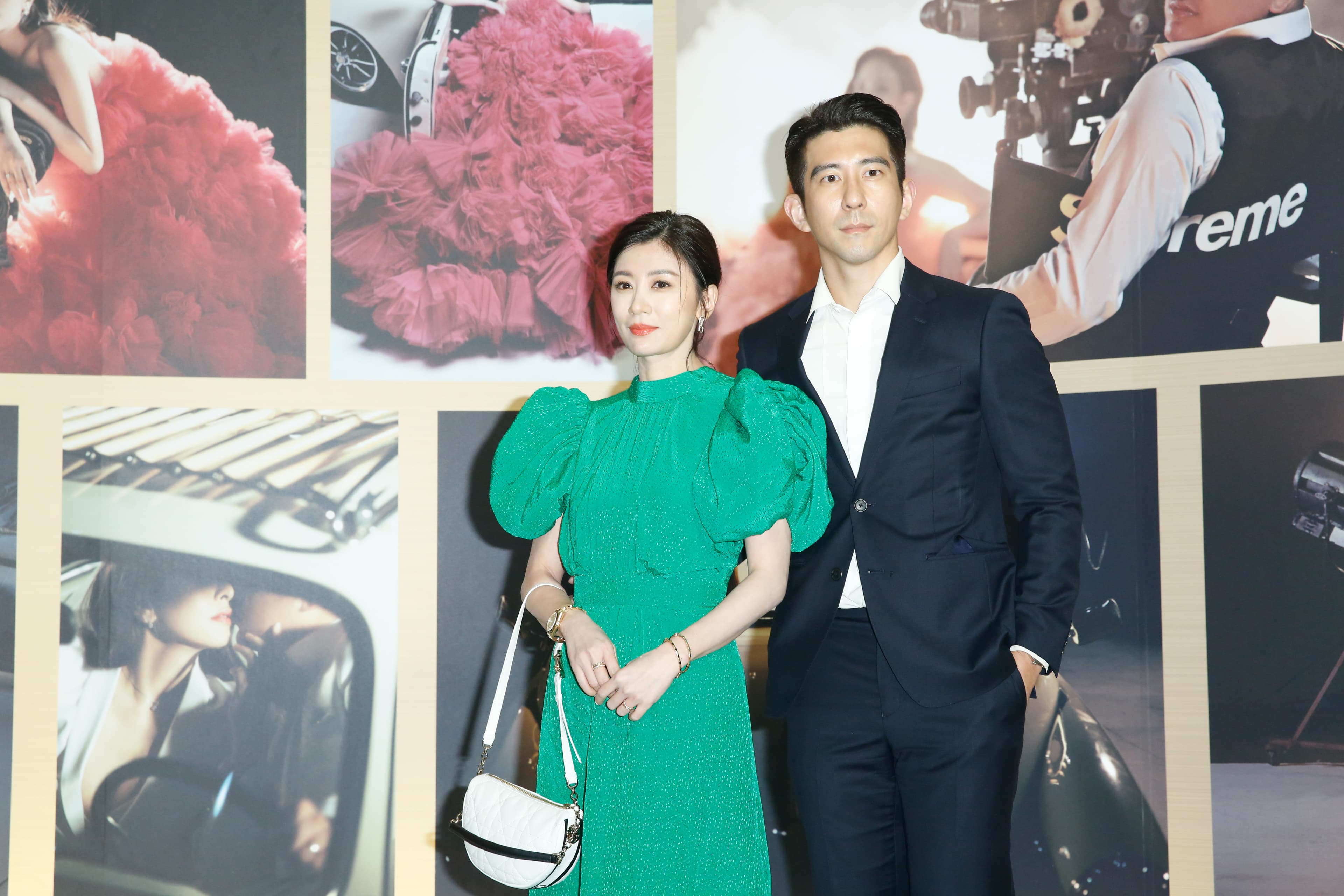賈靜雯、修杰楷盛裝出席婚禮。