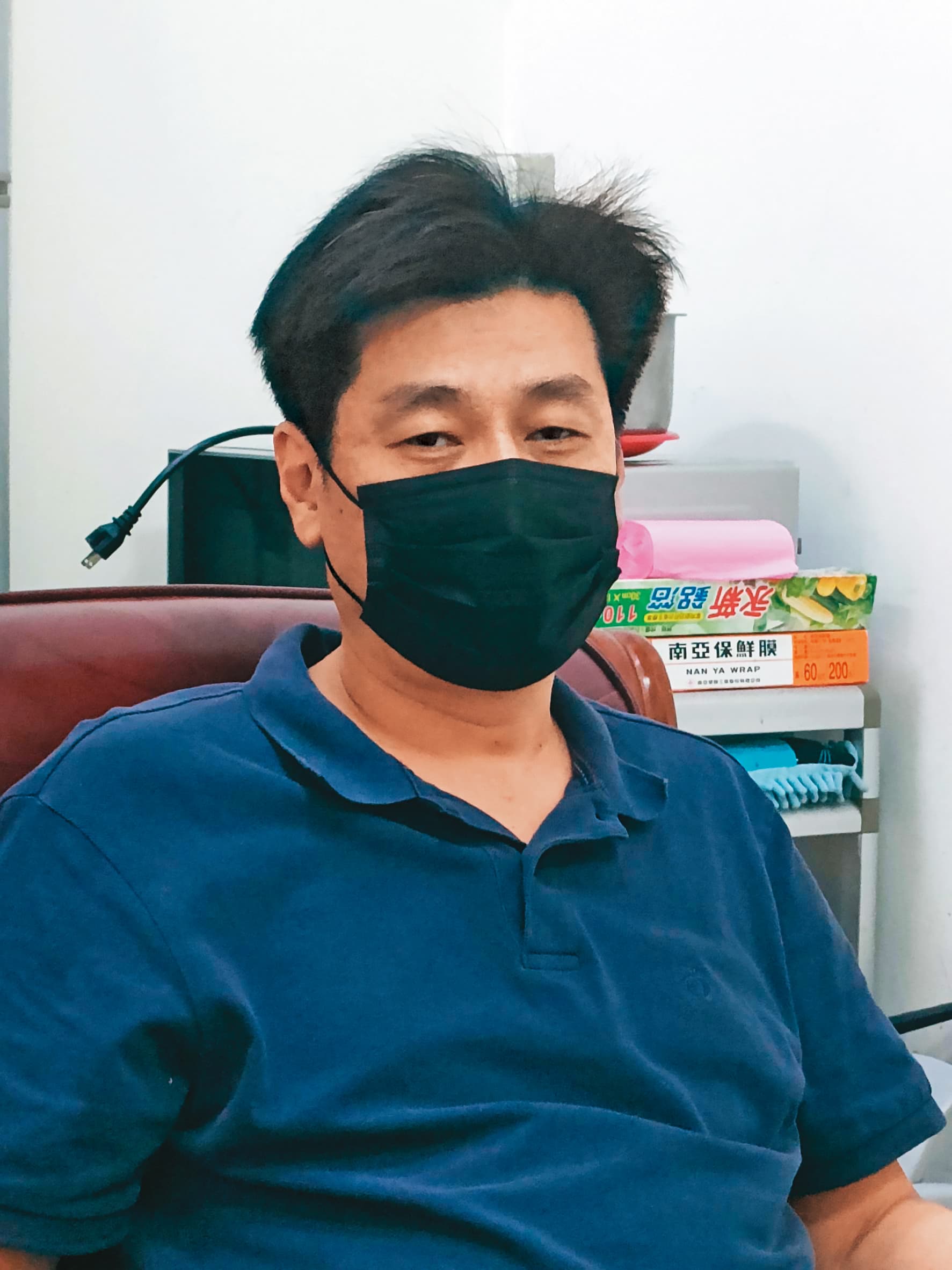 小隊長蕭建邦(圖)說,死者的嫩妻供詞矛盾,又急著回中國,啟人疑竇。