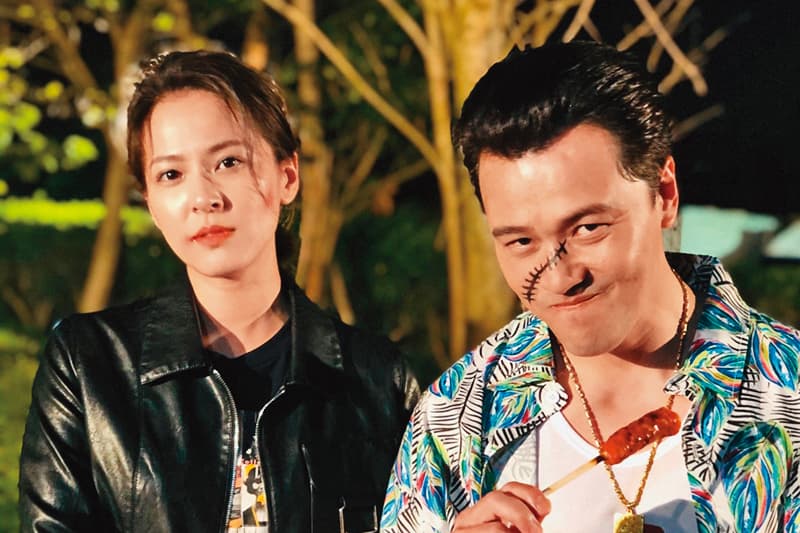 黃文星在《多情城市》中恥度全開,各種渣男台客形象全上身,沒有包袱的演法受觀眾喜愛。左為蘇晏霈。(民視提供
