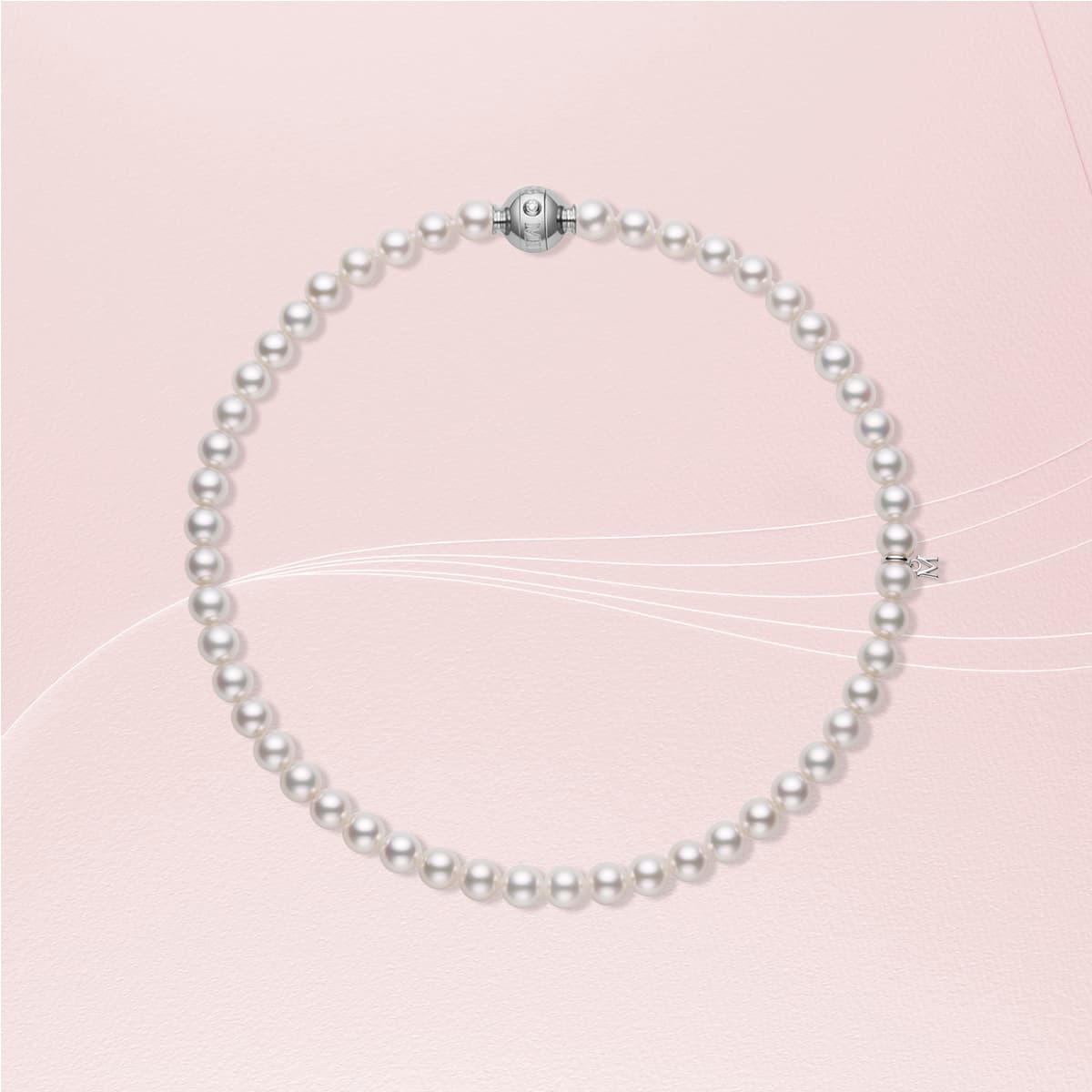 Akoya珍珠串鍊 NT$255,000 MIKIMOTO。（MIKIMOTO提供）