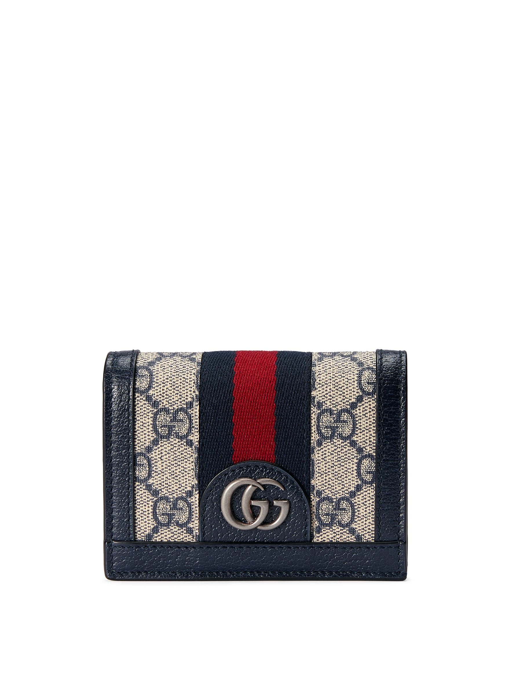 午夜藍短夾。NT$15,800(GUCCI提供)