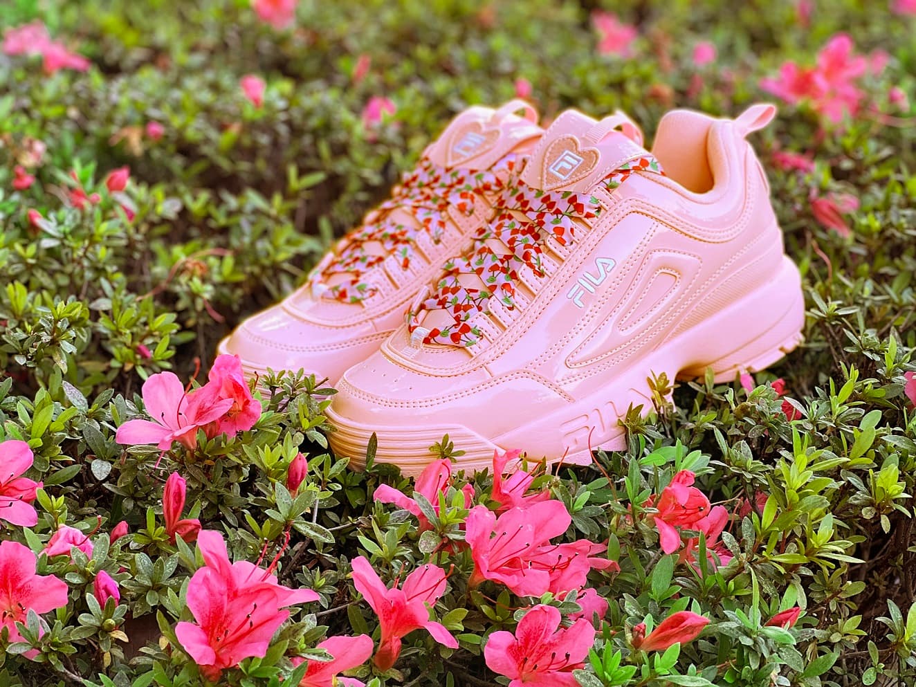 DISRUPTOR II HEART運動鞋。NT$2,680（FILA提供）