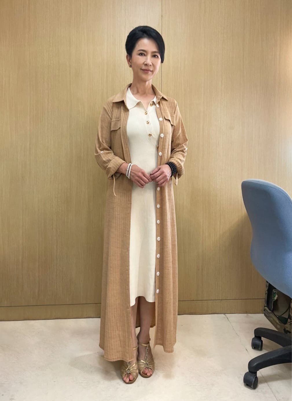 張倩加入《黃金歲月》,將上演後宮鬥,角色反差大喊話要觀眾期待。(民視提供)