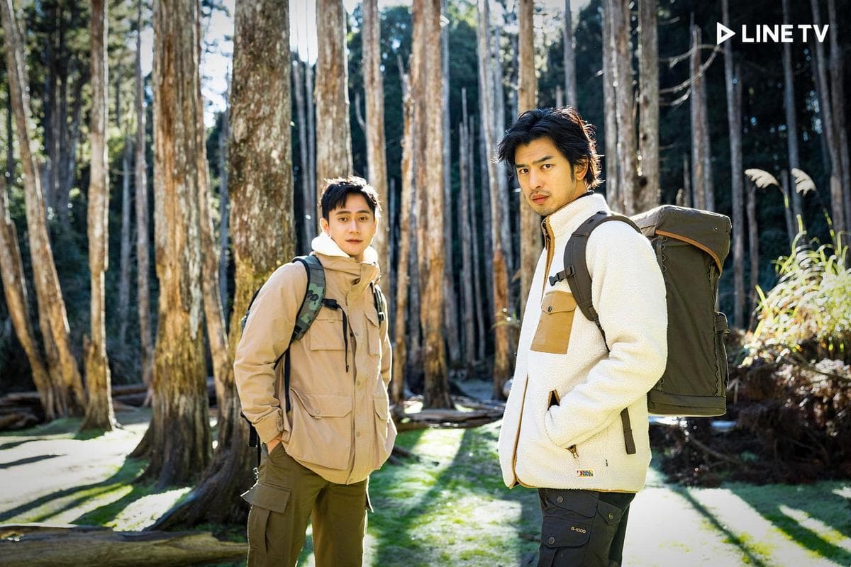 日前陳柏霖才要宣傳《極島森林》，沒想到記者會前確診。（LINE TV提供）