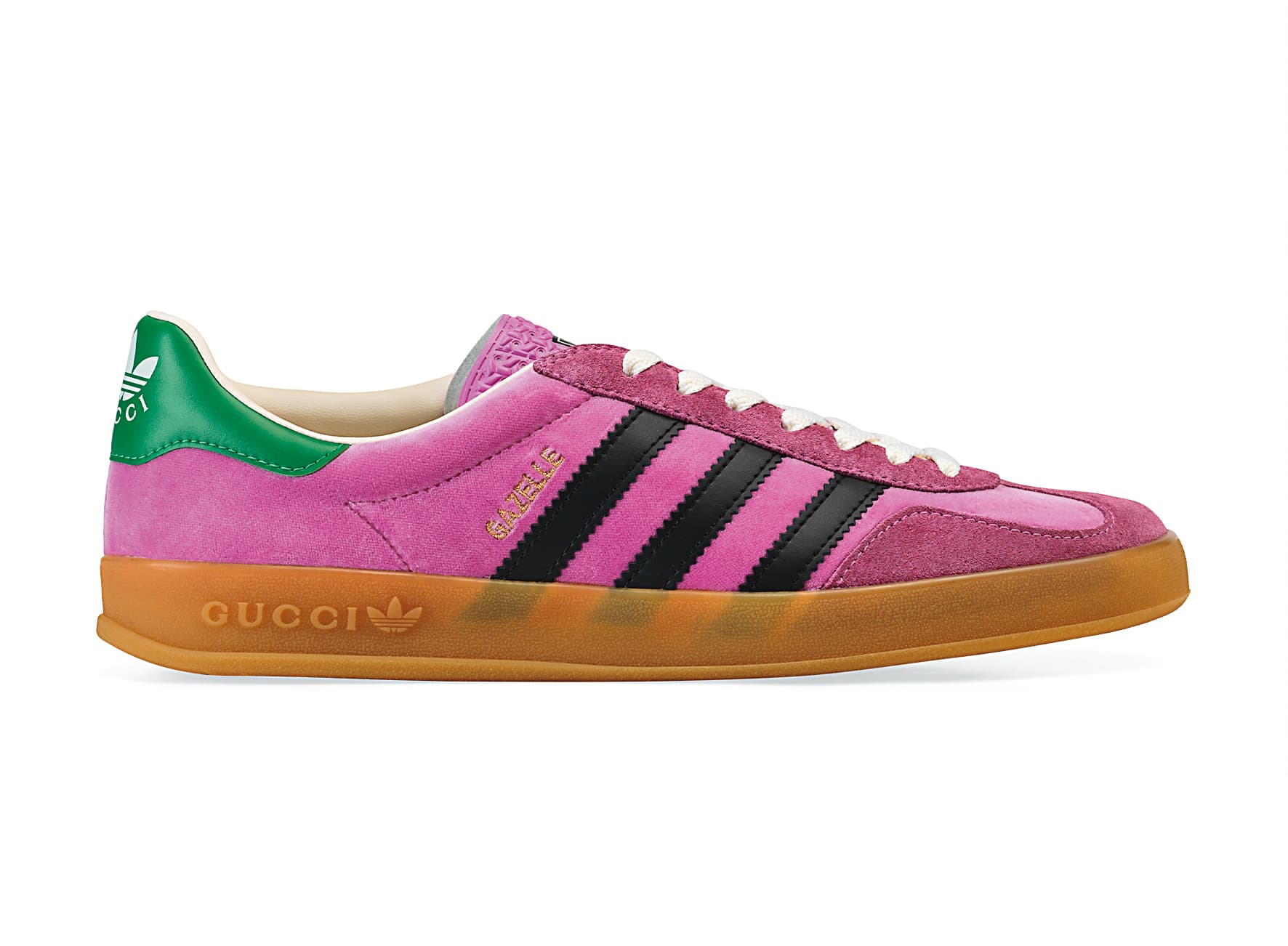 adidas X GUCCI粉綠色球鞋。NT$28,400