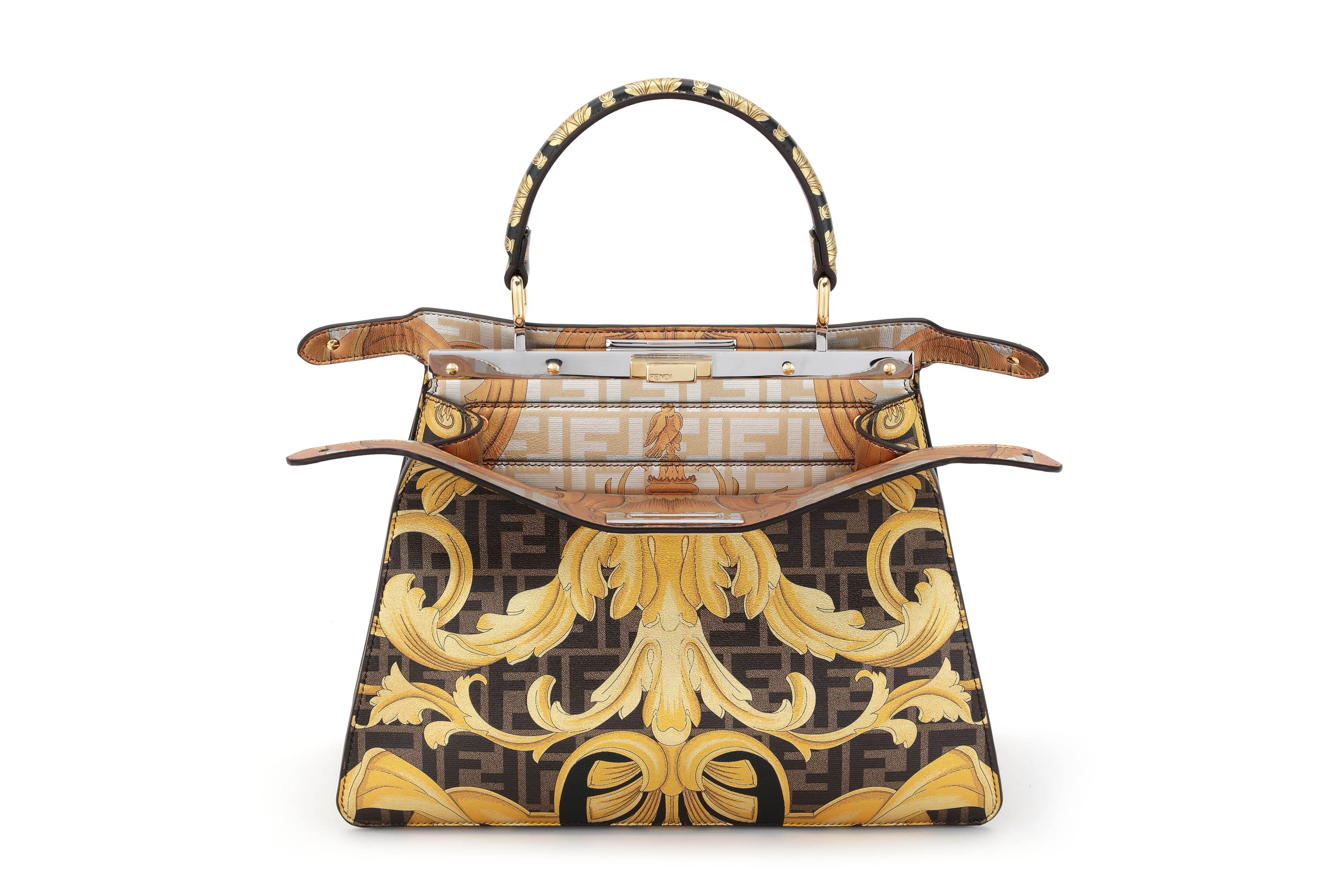 Peekaboo ISeeU Medium包 NT$220,000 FENDI Fendace。(FENDI提供)