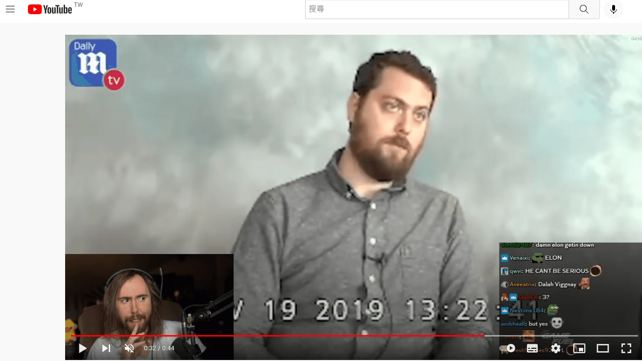 實況主「Asmongold」昨天直播再度討論喬許的證詞(翻攝Asmongold Clips YouTube頻道)