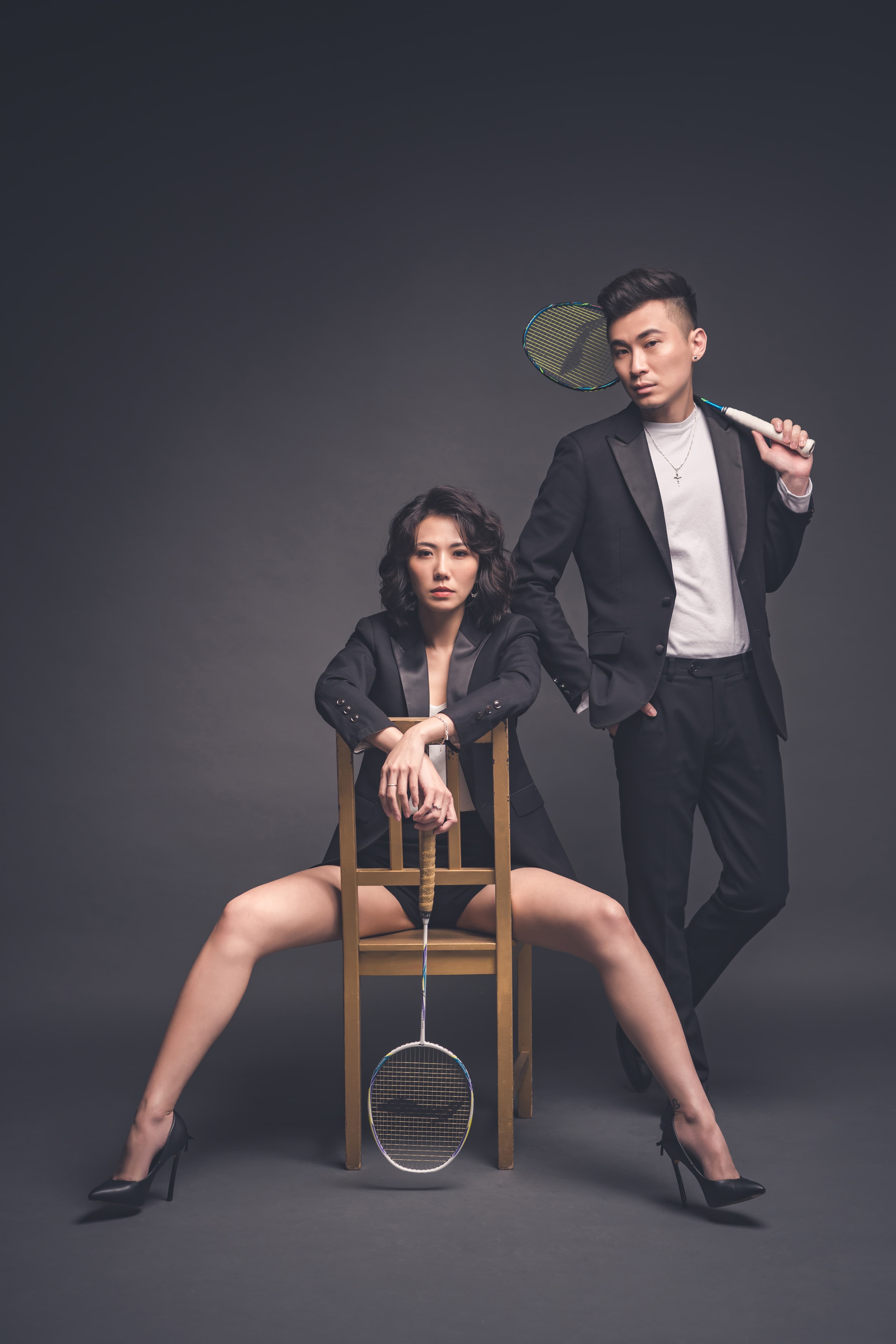 大牙和老公阿廖的婚紗展現隨性風格。(「韓國藝匠Artiz Studio」提供)