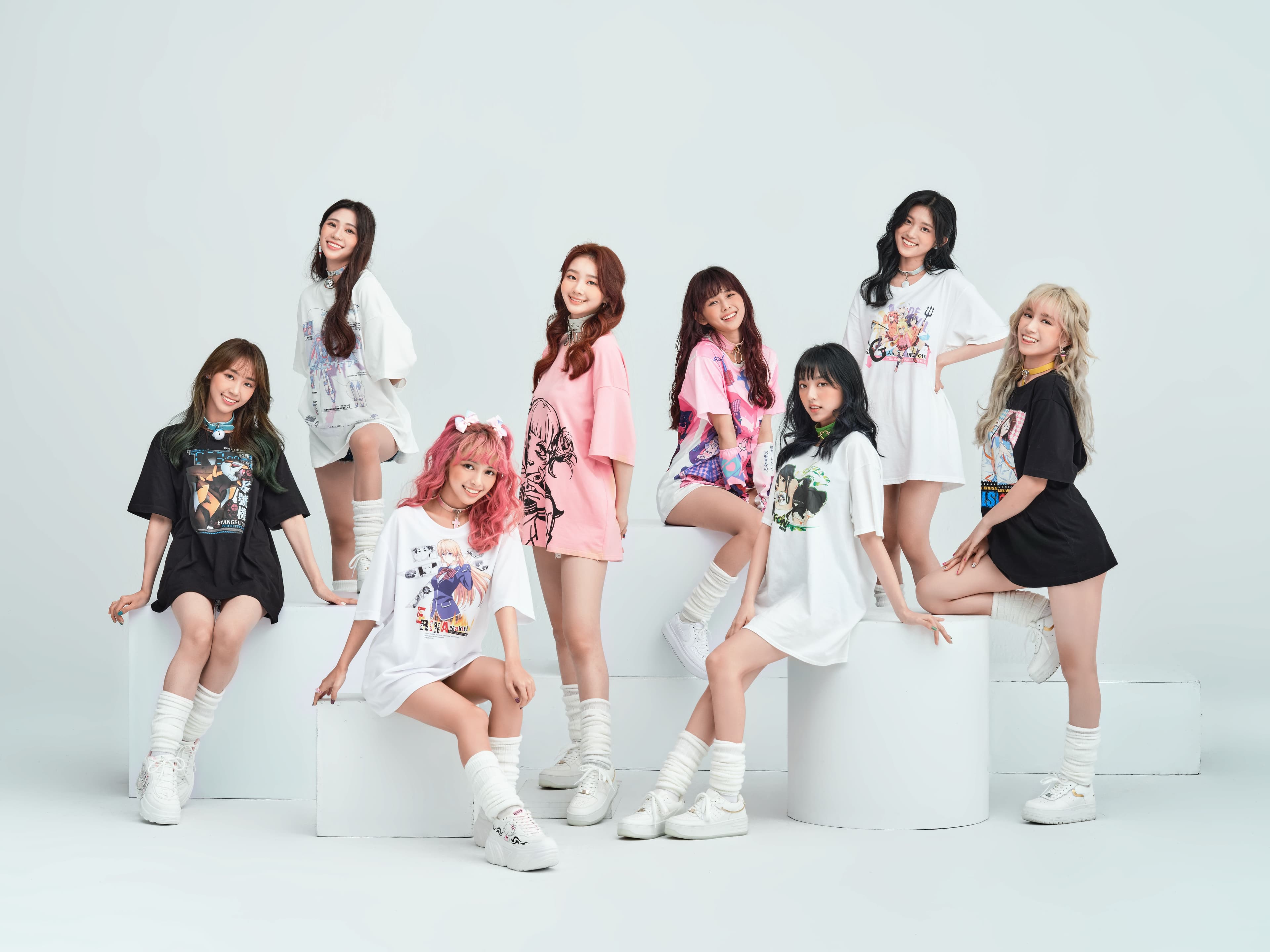 初戀系女團PINK FUN時隔1年推出全新卡帶寫真EP《可以呀 Kya》。（索尼音樂提供）