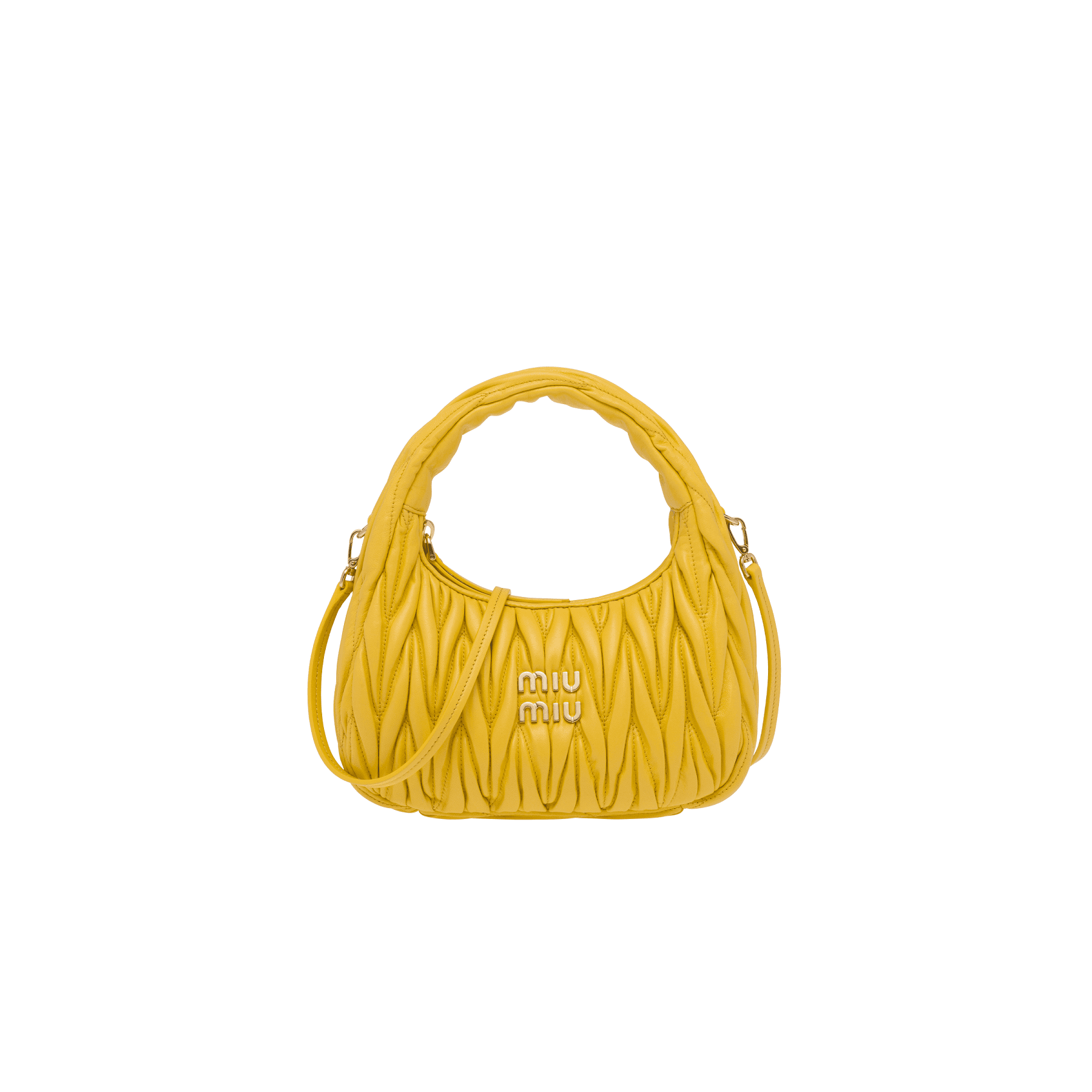 Miu Wander 軟皮革手提肩背包 $63,000(miu miu提供)