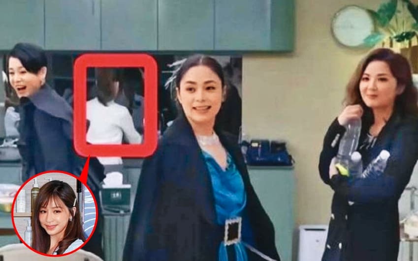 阿Sa(右起)、阿嬌吃完飯後忙聊天,王心凌卻默默洗碗。(翻攝自麻辣娛樂頻道)