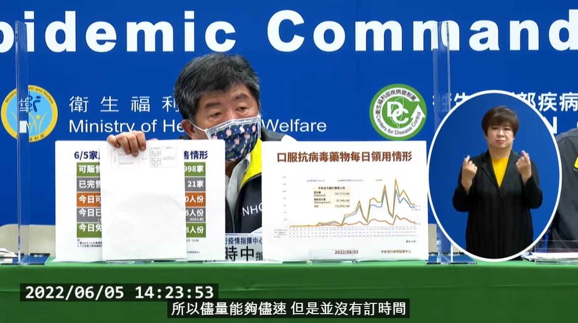 陳時中出示公文強調,希望是能盡速處理確診者遺體,但未明訂時間。(翻攝自指揮中心記者會)