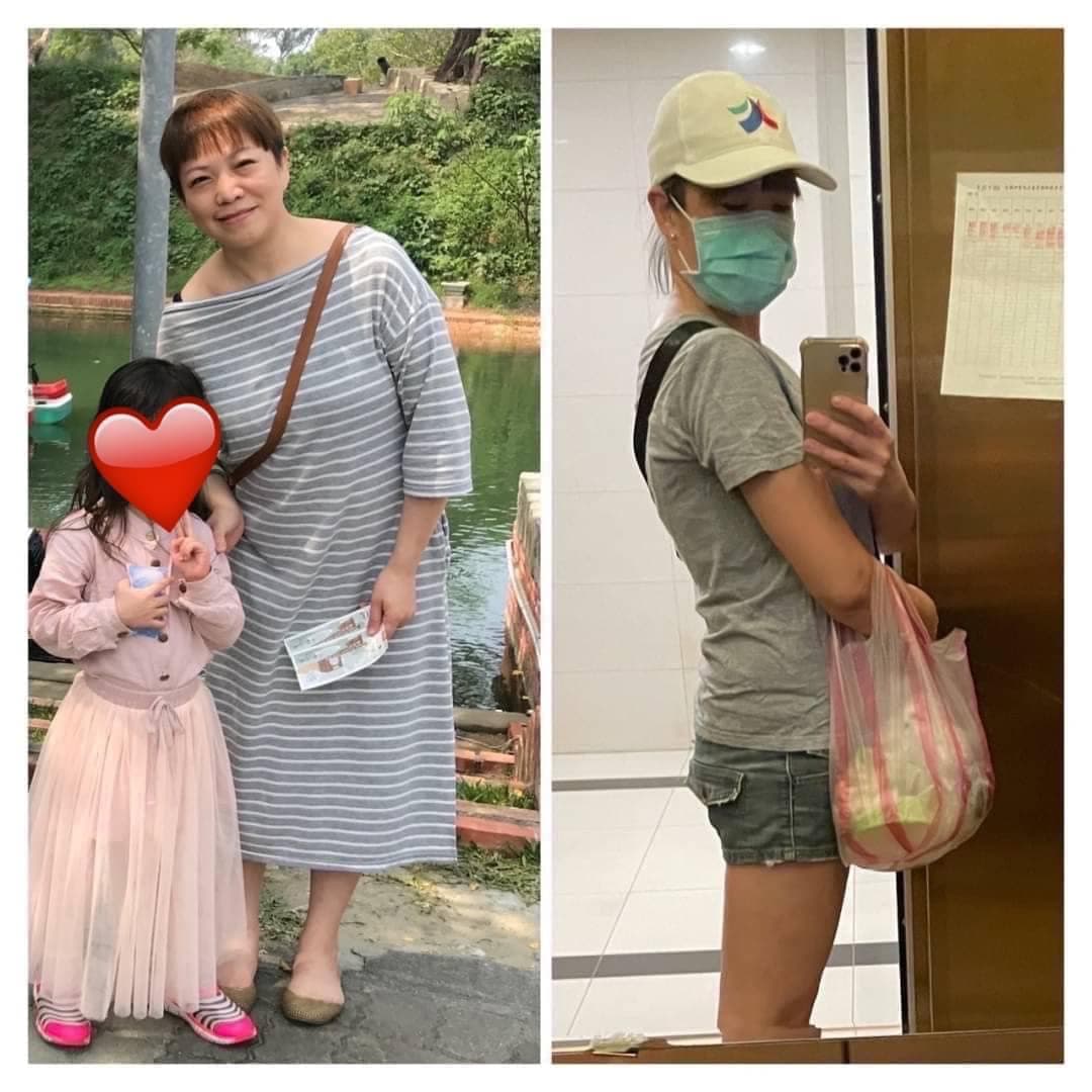 王麗蓉瘦身前後,視覺年齡差異太大,網友笑:「老中青三代同堂」。(王麗蓉獨家授權提供,請勿任意翻用)
