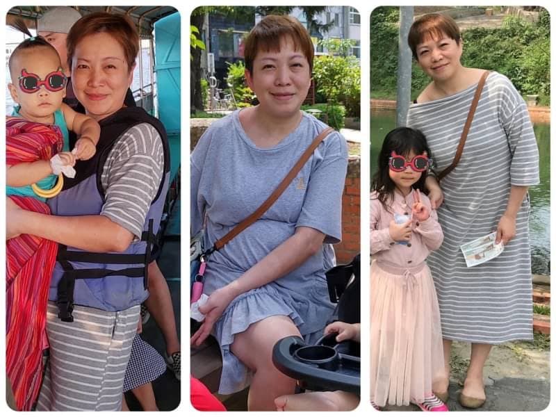 王麗蓉去年減重前的身形。(王麗蓉獨家授權提供,請勿任意翻用)