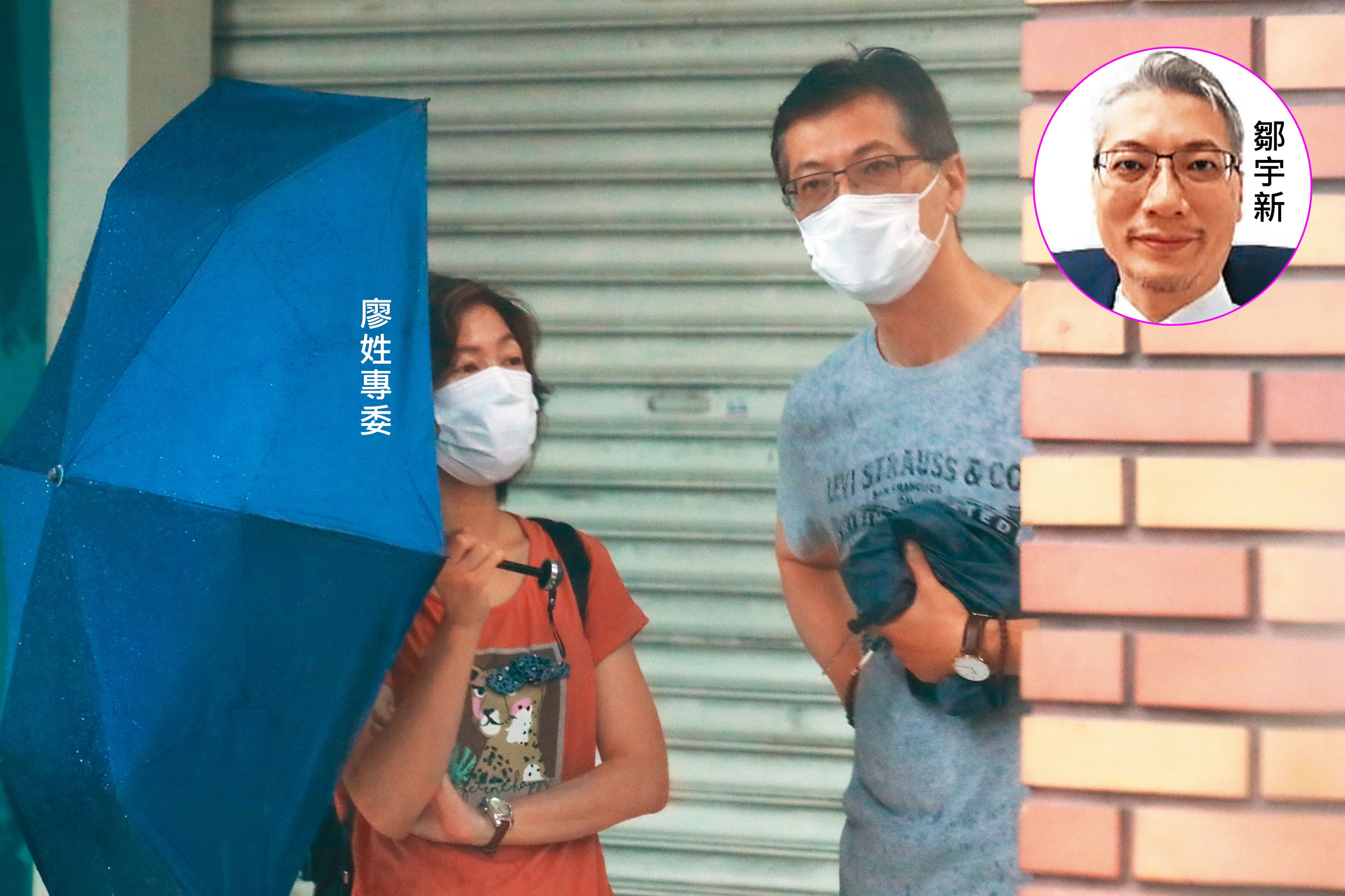 行政院副院長沈榮津辦公室主任鄒宇新(右)爆婚外情,更曾承諾對方升官示愛,本刊直擊,他連3日與已婚的主計總處廖姓專委(左)私會,互動曖昧。