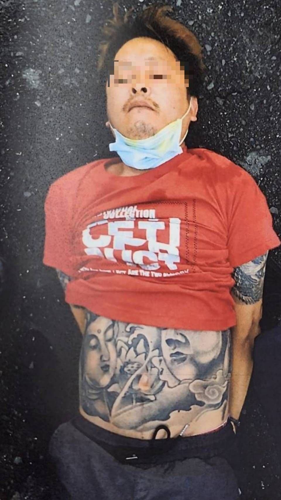 涉嫌指侵女子的李男遭警方逮捕。(讀者提供)