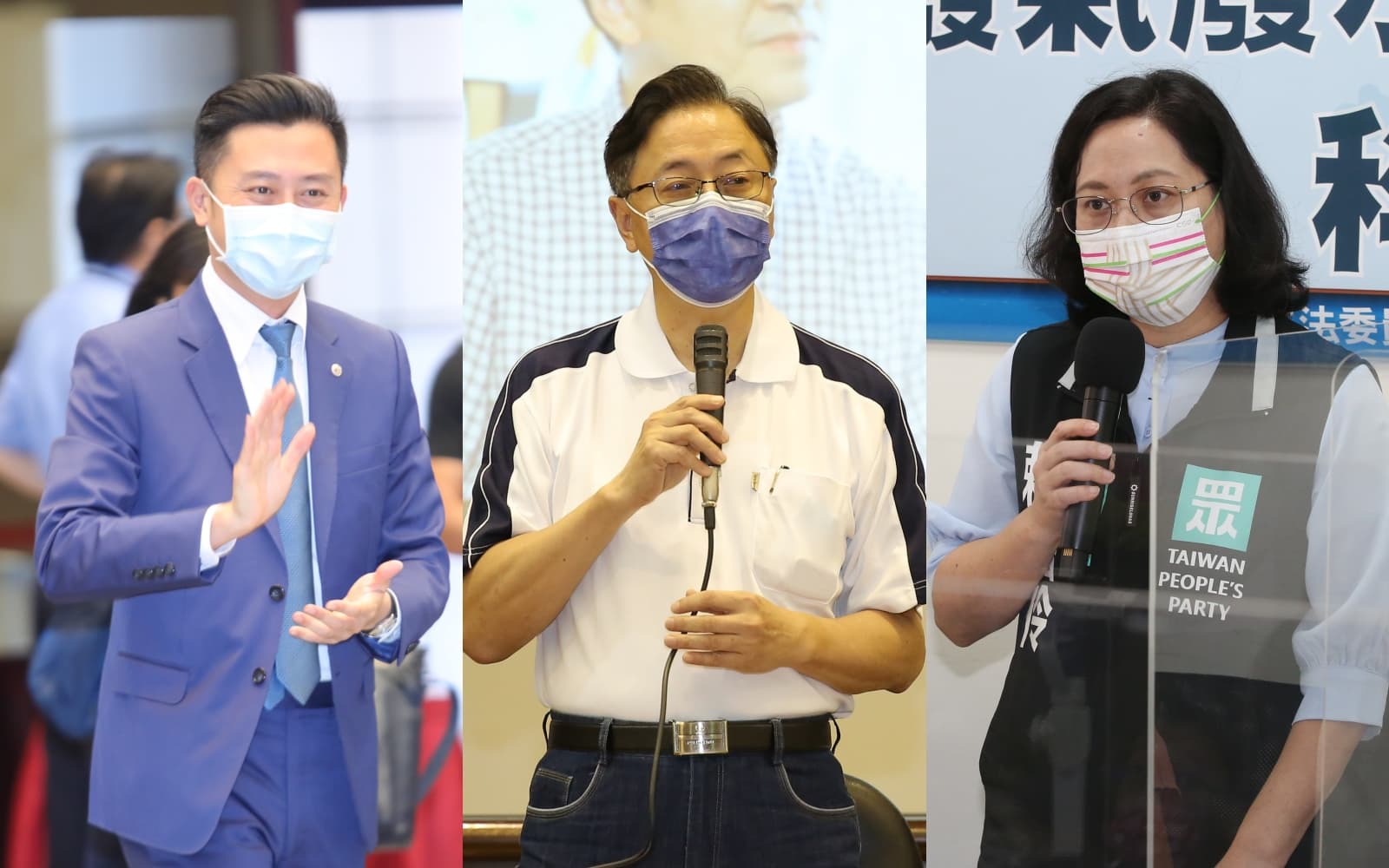 桃園也呈現三腳督的局面,分別由民進黨林智堅(左起)、國民黨張善政、民眾黨賴香伶等人一同爭取市長大位。(本刊資料照)