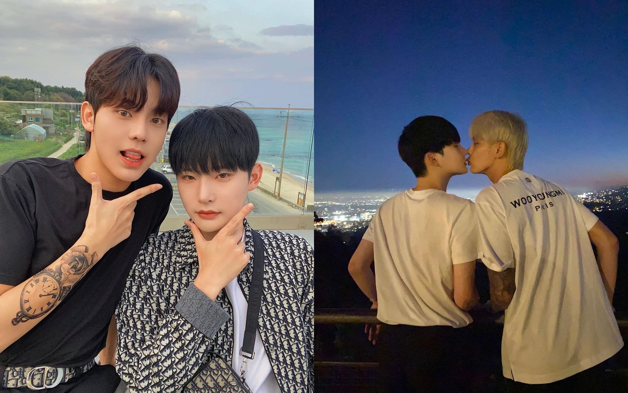 男同志CP敏俊與寶誠在韓國頗有知名度。(翻攝自IG @jjuunnee)