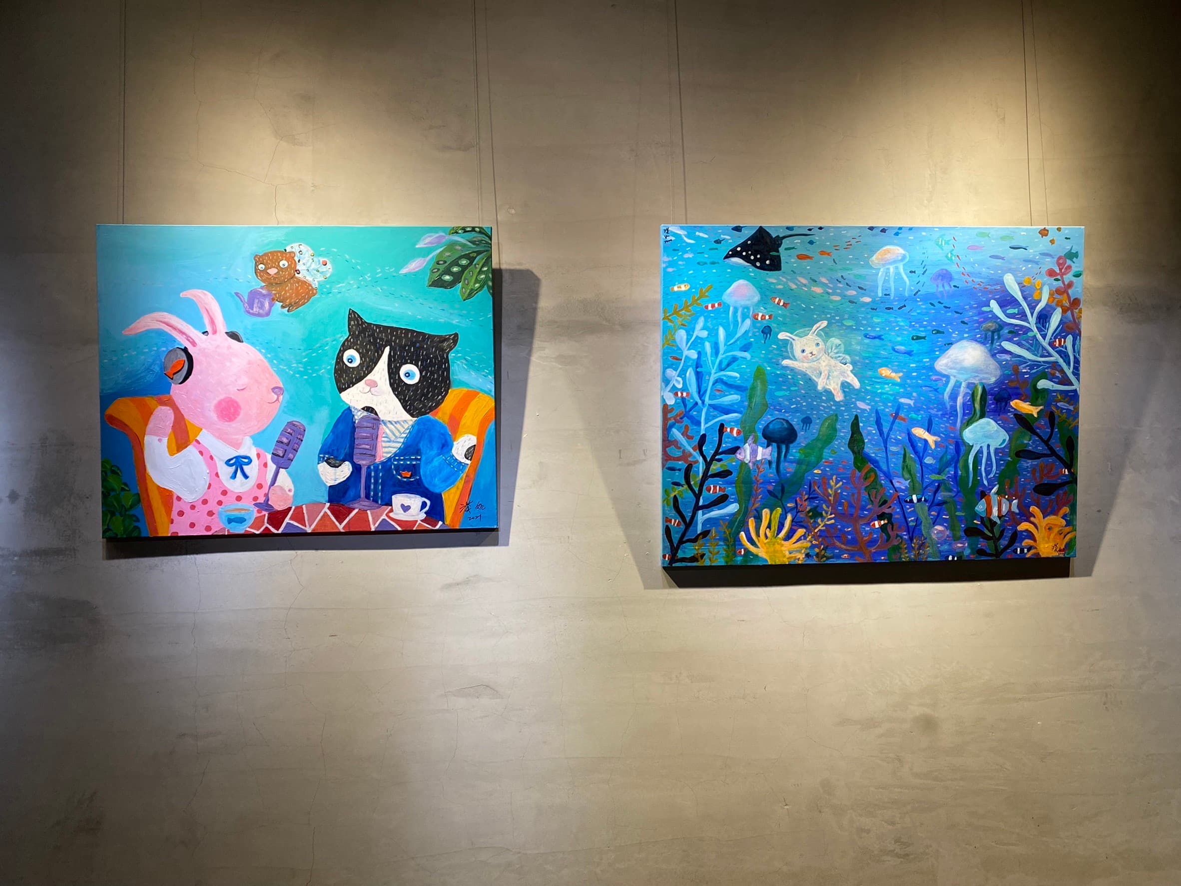 吳淡如辦畫展作品推出3天被預訂一空。(吳淡如粉絲團)