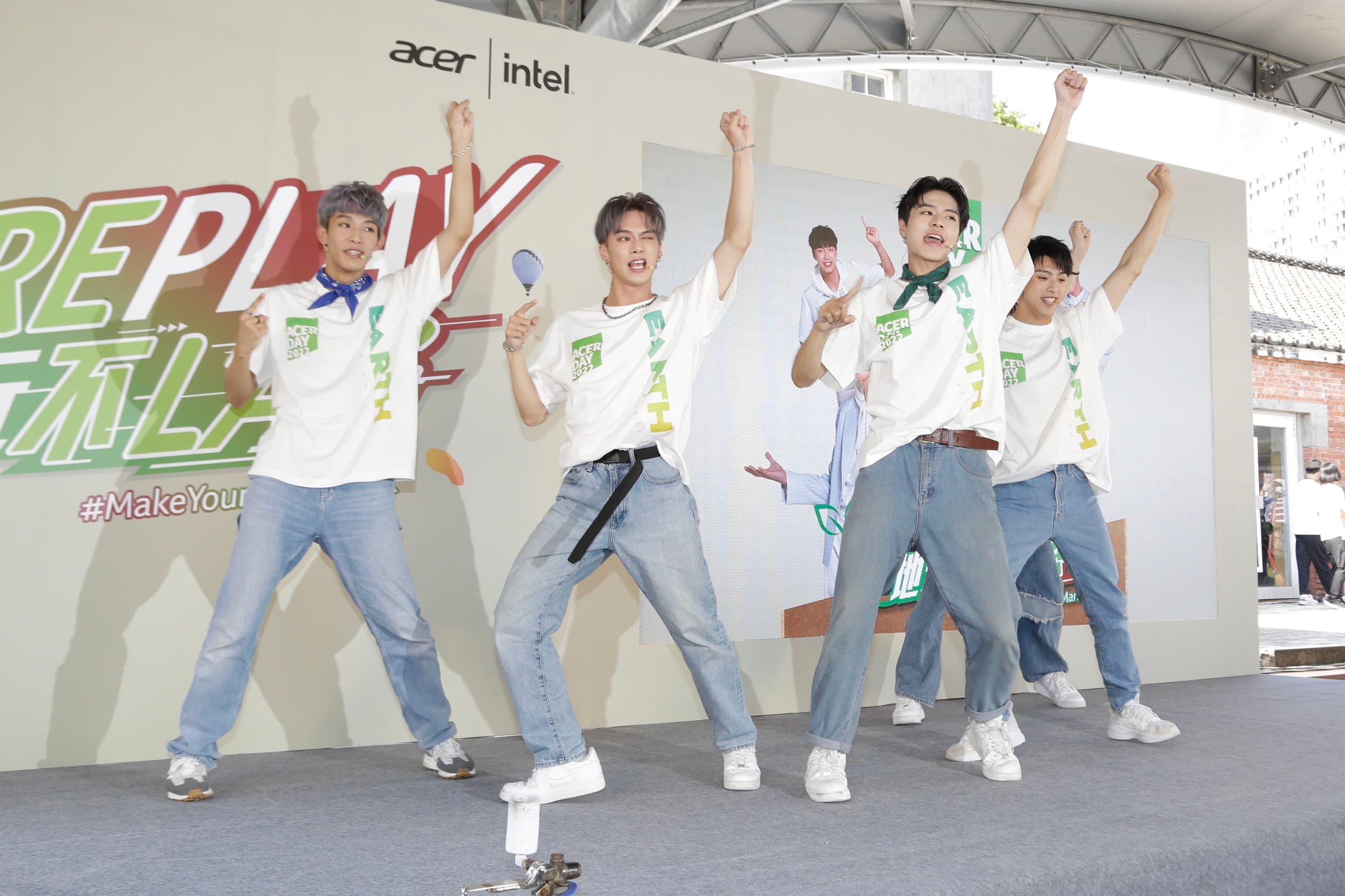 地球成員表演專為Acer Day改編的主題曲〈地球玩不累〉,8月初還有完整版MV與大家見面。
