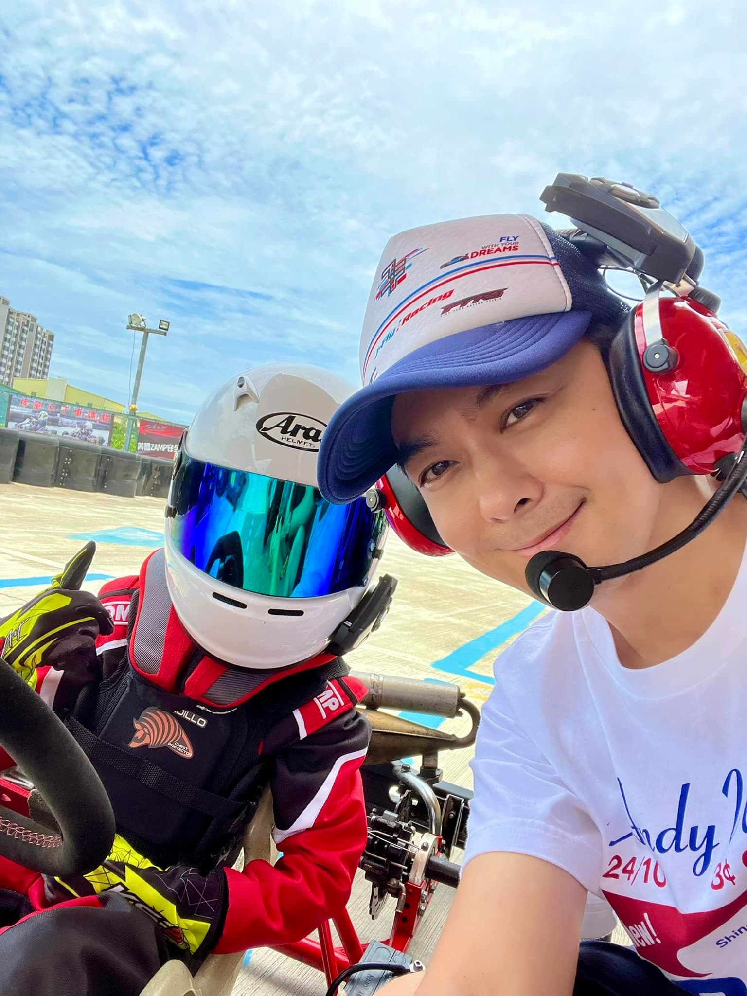 林志穎和兒子在前往卡丁車比賽的路上出重大車禍。(翻攝自林志穎臉書)