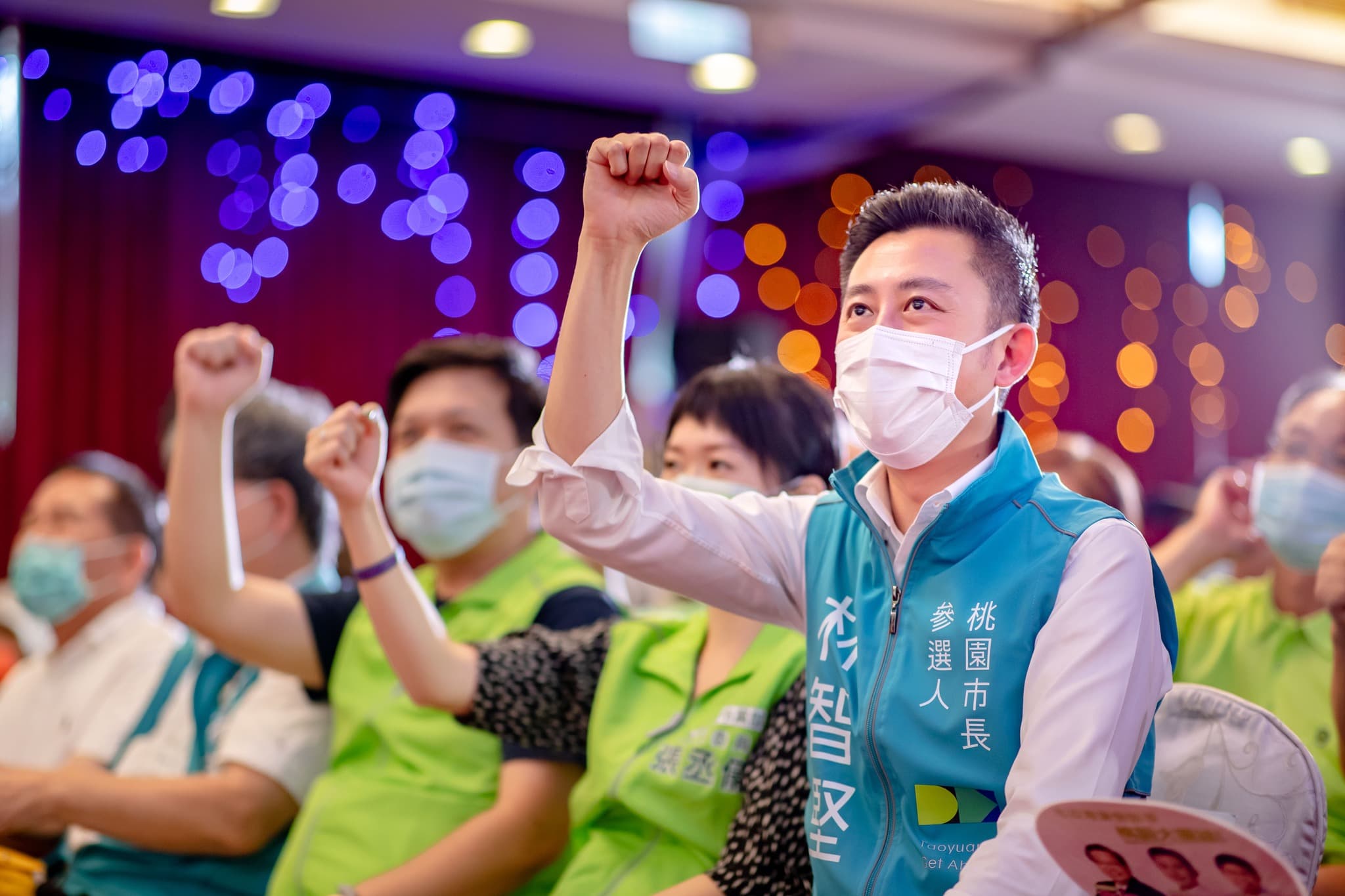 民進黨桃園市長參選人林智堅近日勤跑行程爭取地方支持。(翻攝自林智堅臉書)
