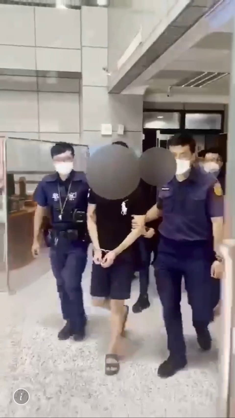 涉嫌妨害自由、詐欺等罪嫌的張男等四人訊後被送辦。（翻攝畫面）