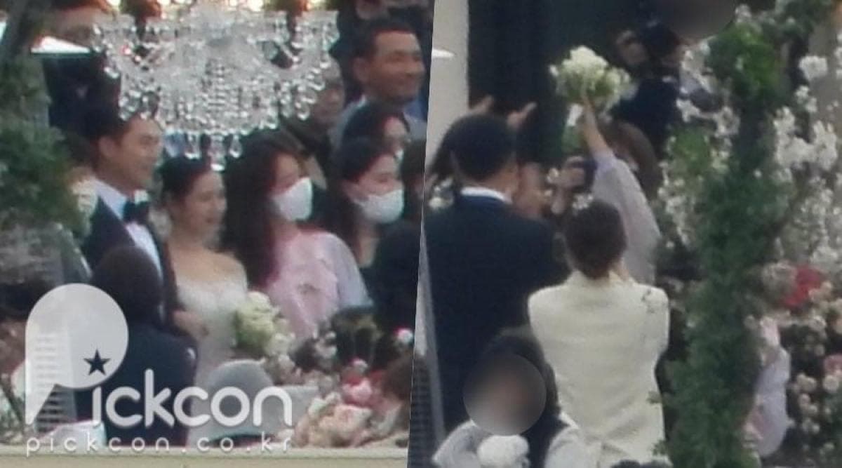 孔曉振在玄彬、孫藝真婚禮上接到捧花,韓媒透露孫藝真早就決定要將傳遞幸福的新娘捧花送給孔曉振。(網路圖片)