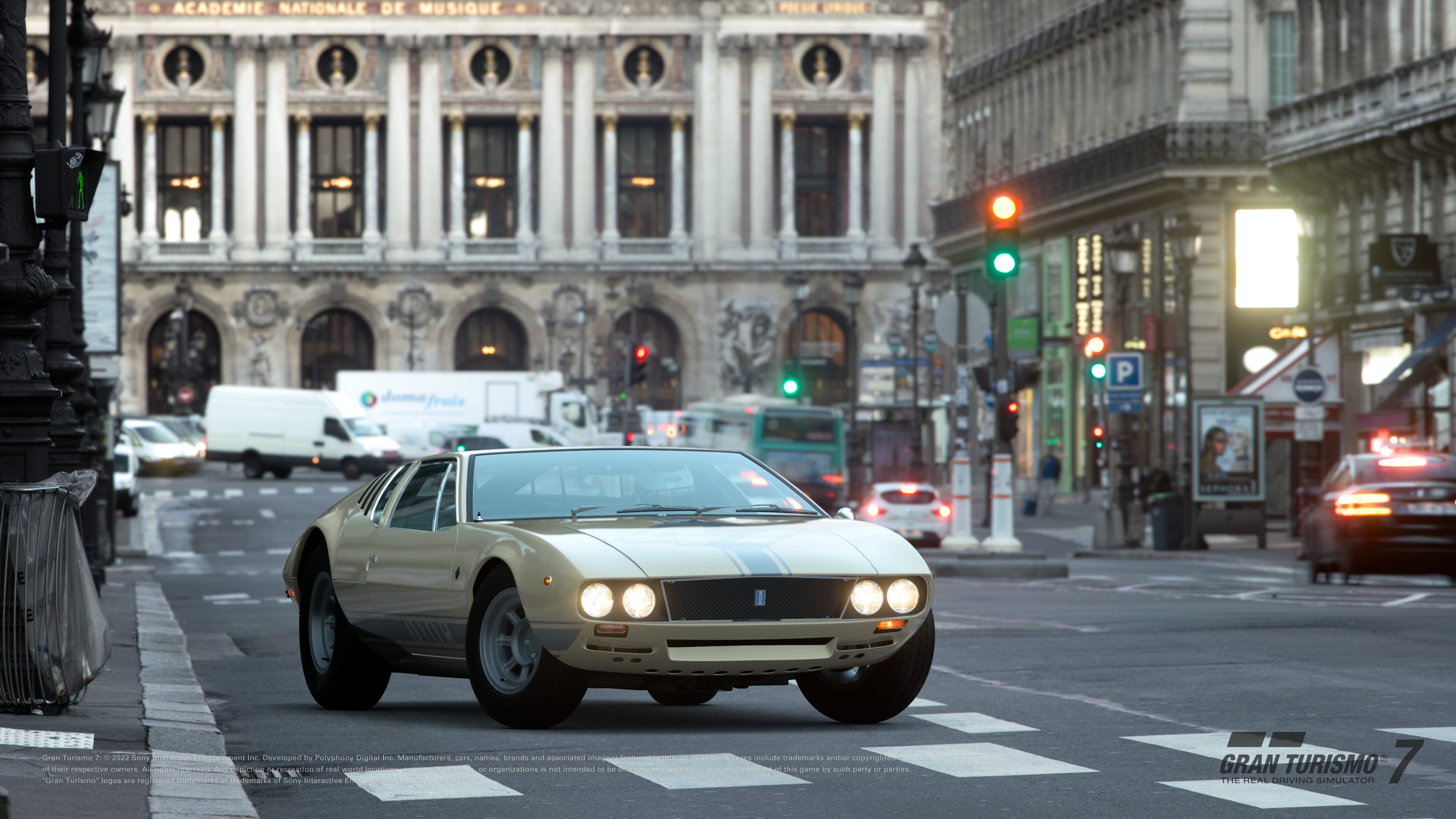 Dior為電玩中的經典超跑De Tomaso Mangusta設計了新塗裝。(Dior提供)