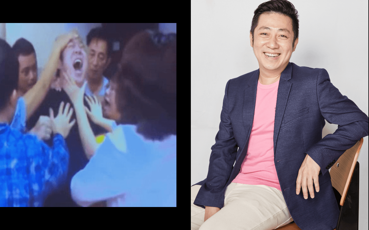 艾成的教會曝光他「鬼附身」的畫面。(本刊資料照、翻攝哈利路亞家教會YT頻道)