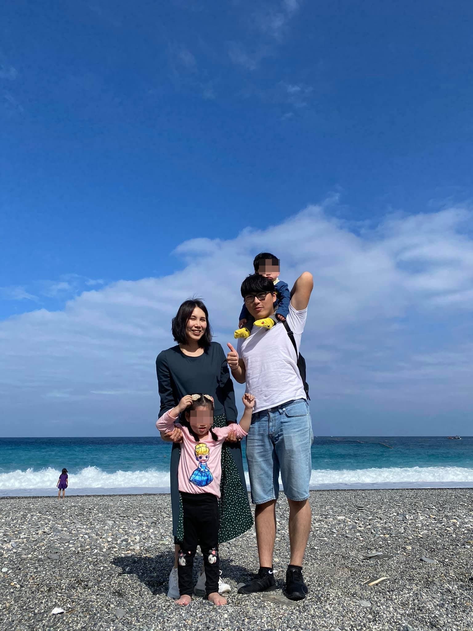 余苑綺和Gary婚後育有一對兒女，家庭非常幸福。（翻攝自余苑綺臉書）