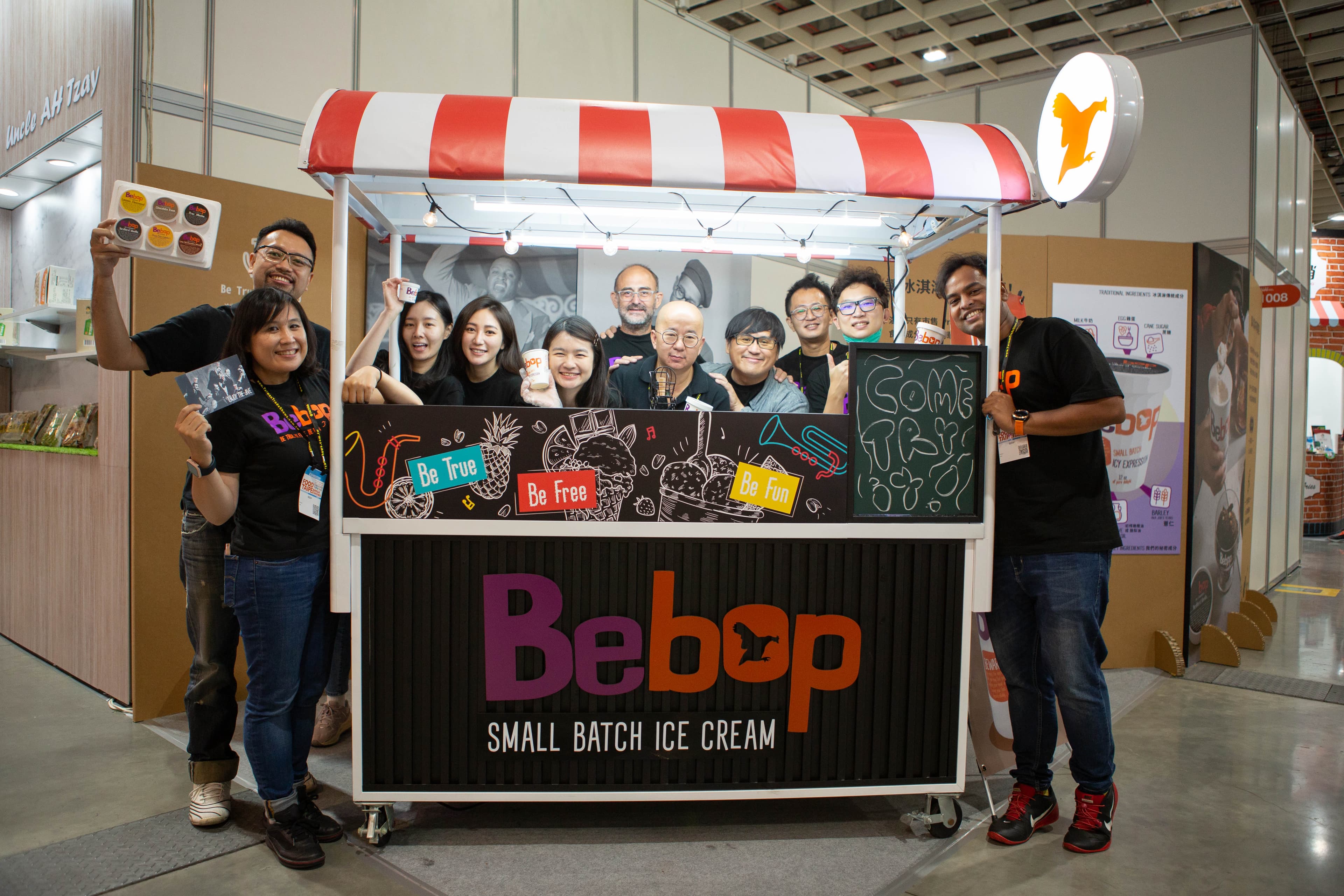 「Bebop」由David的一眾好友結成團隊,用創意和玩心翻轉冰淇淋定義。(Bebop提供)