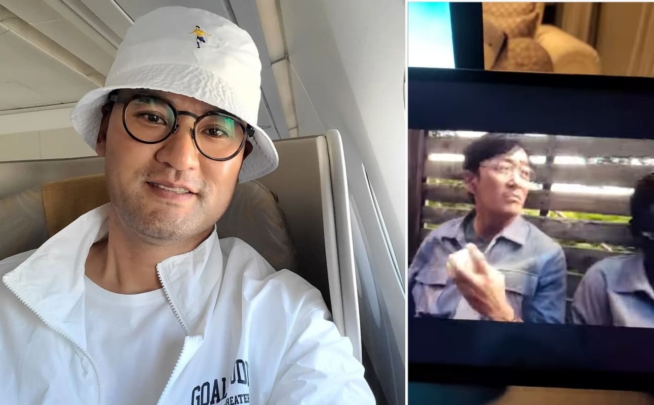 韓國棒球名將朴贊浩看到自己的簽名球出現在《毒梟聖徒》劇中,發IG問:只有我驚訝嗎?(截圖自朴贊浩IG)