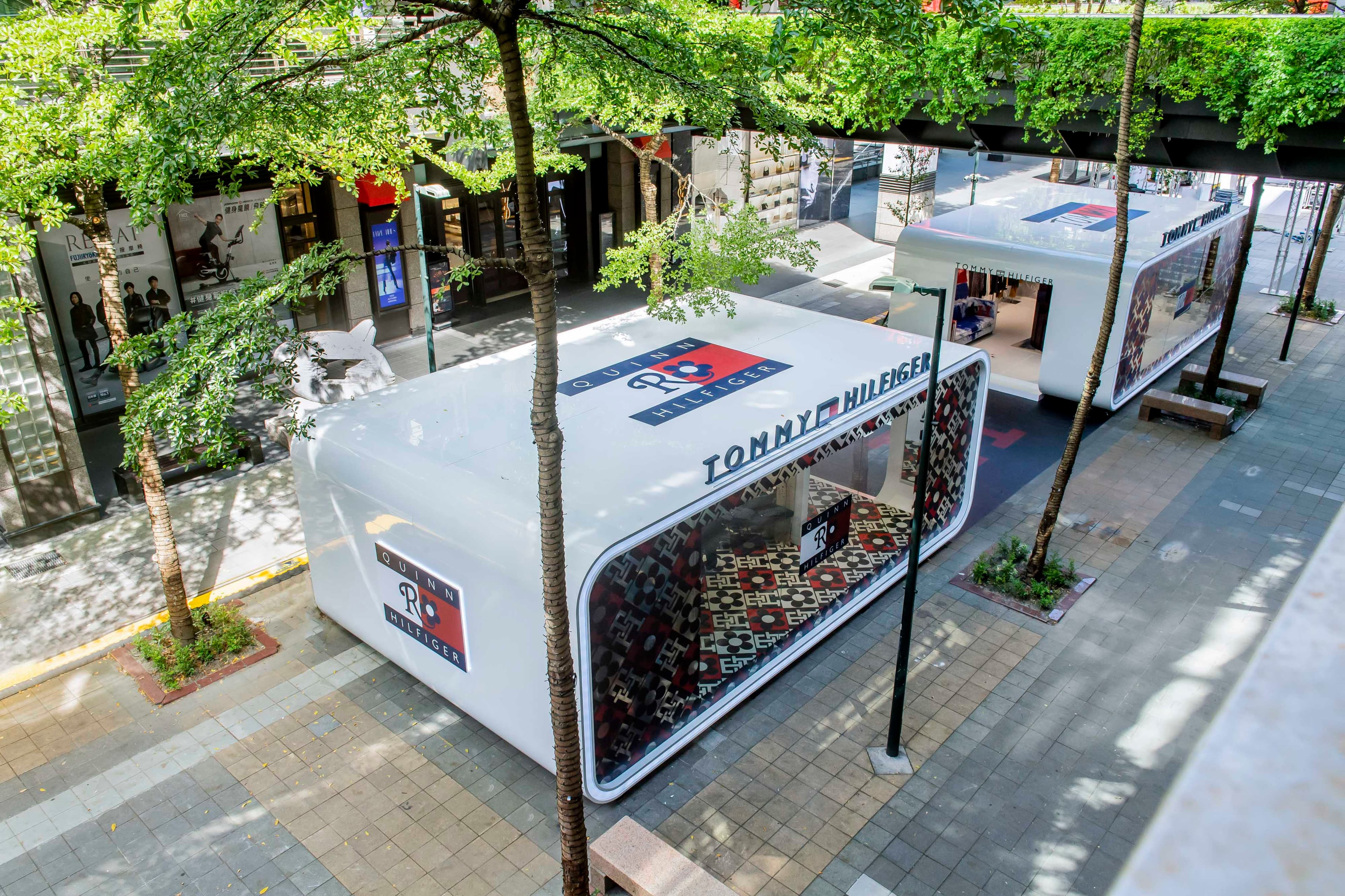 Tommy Hilfiger潮時尚快閃店在台北信義區香堤廣場登場。(Tommy Hilfiger提供)