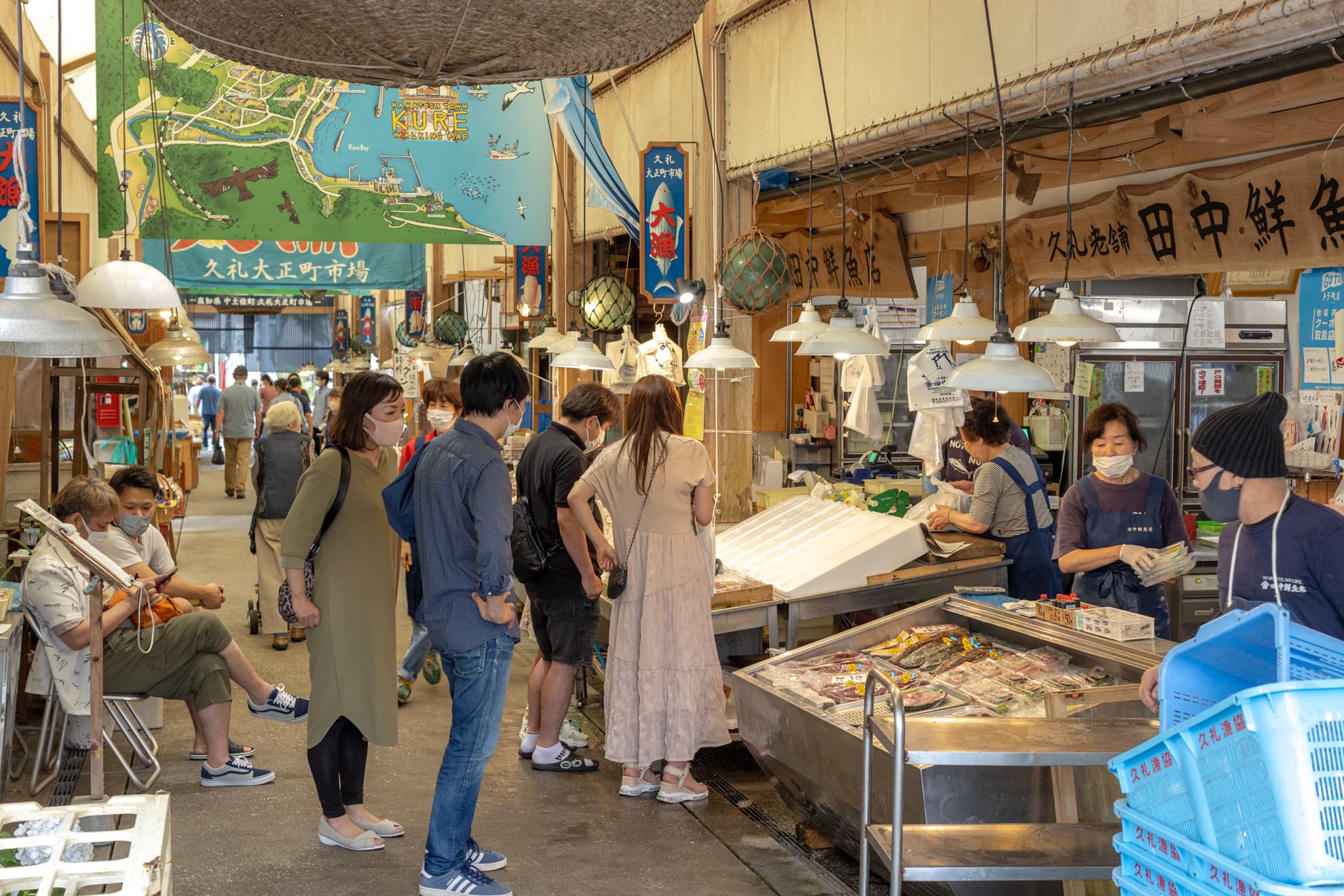 「久禮大正町市場」是歷史相當悠久的魚市場。(高知縣觀光會展協會提供)