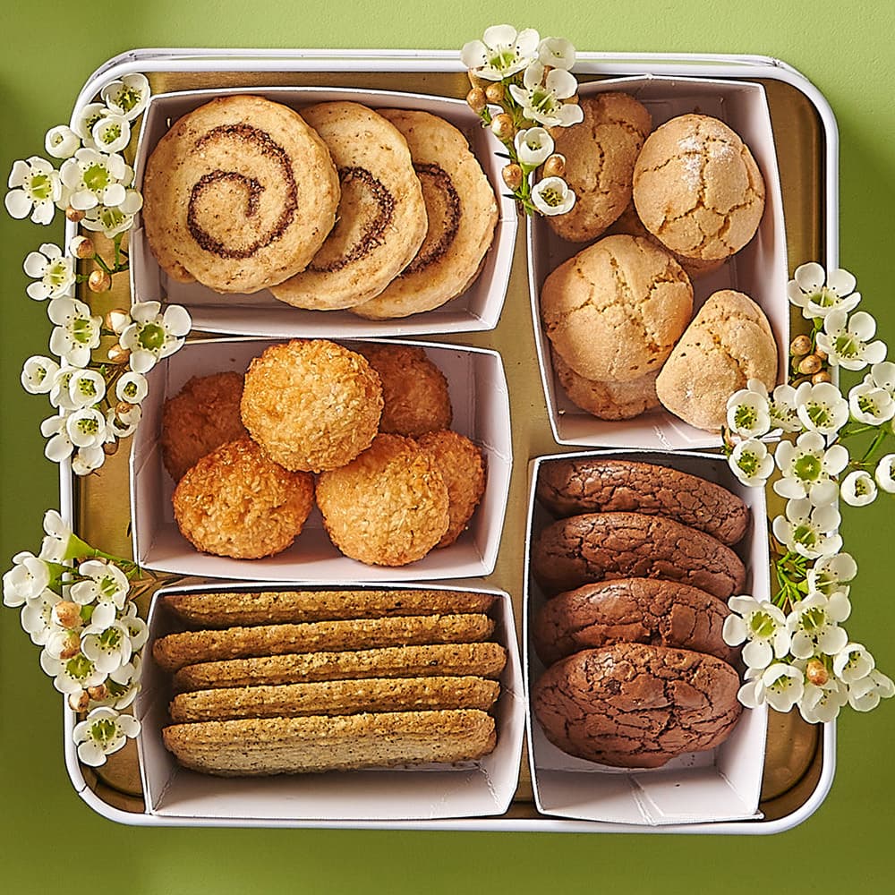 Miss V Bakery特製的5款世界風味餅乾，每一種口味都自成一個小國度。（599元／盒）（愛飯團提供）