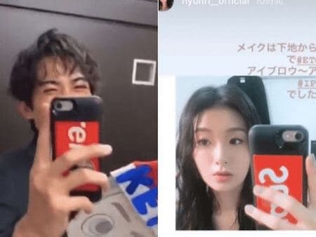粉絲也發現兩人使用同款手機殼。(翻攝自網路)