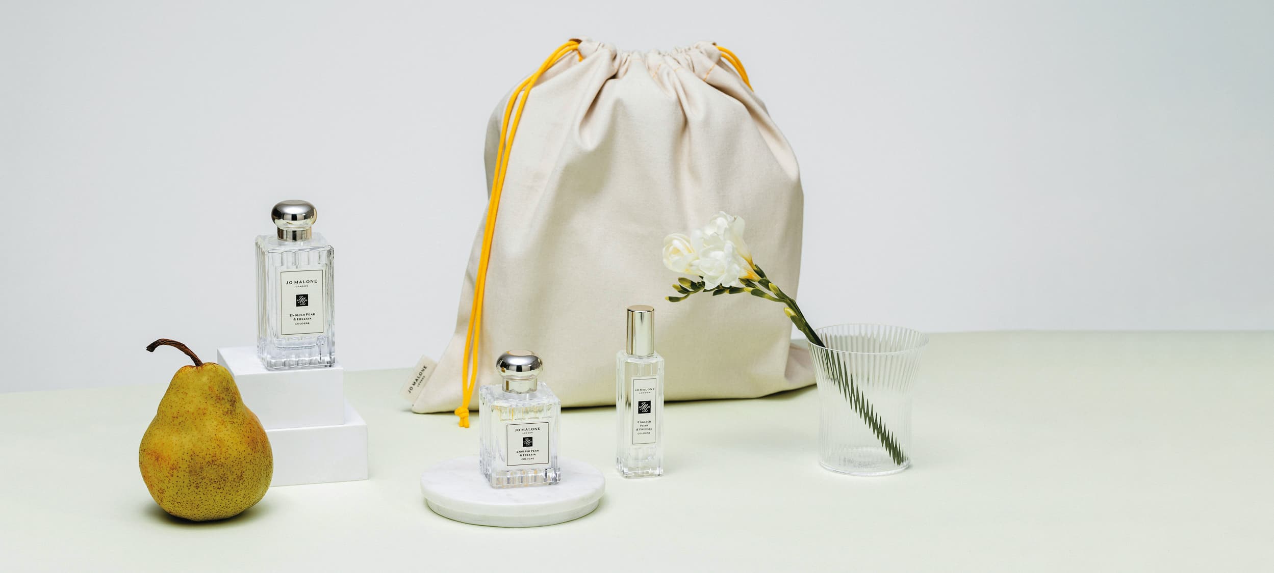 英國梨與小蒼蘭香水 全新年度限定款 30ml NT$2,600、50ml NT$3,750、100ml NT$5,350。(Jo Malone London提供)