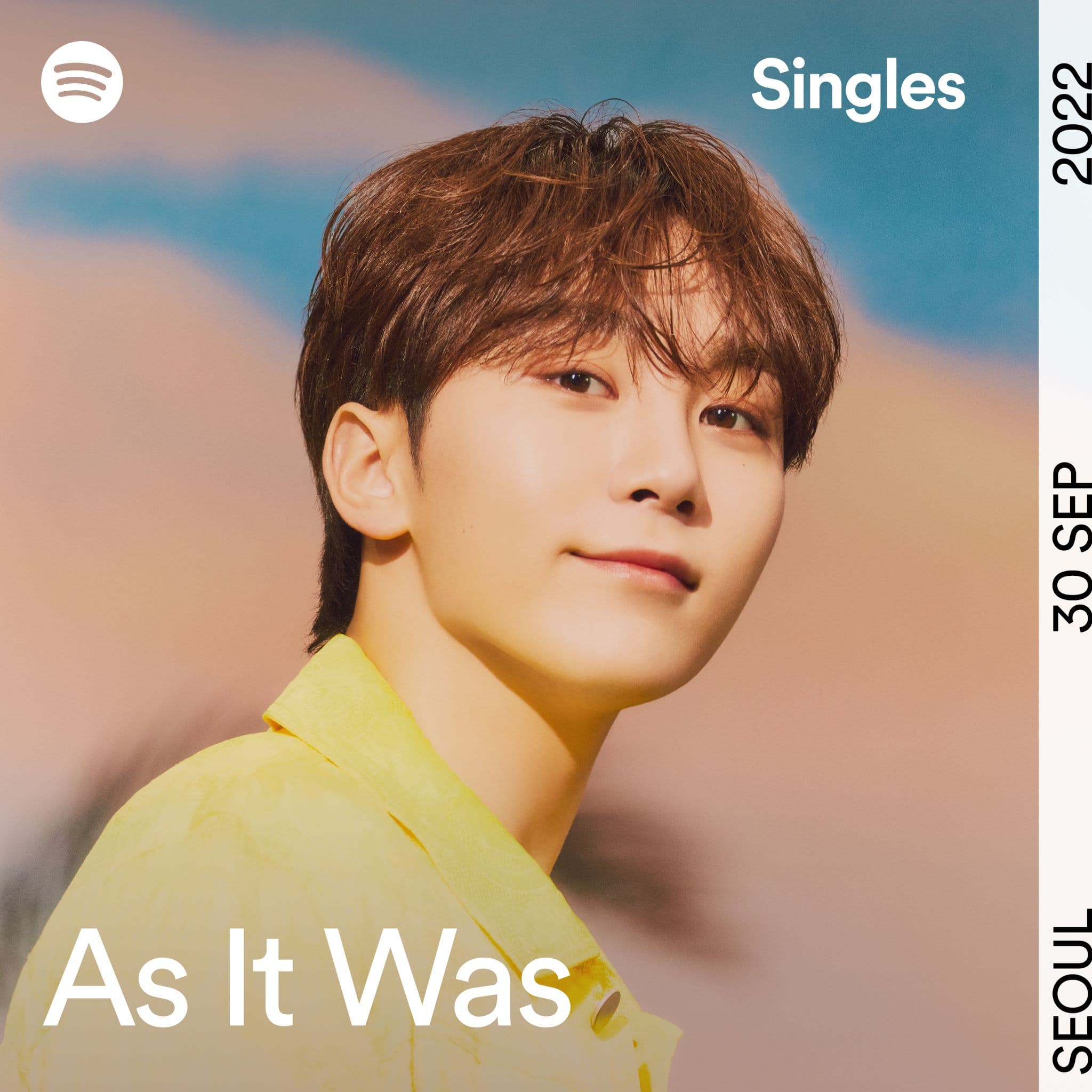 韓團SEVENTEEN成員勝寛翻唱1世代哈利夯曲〈As it Was〉。(Spotify提供)