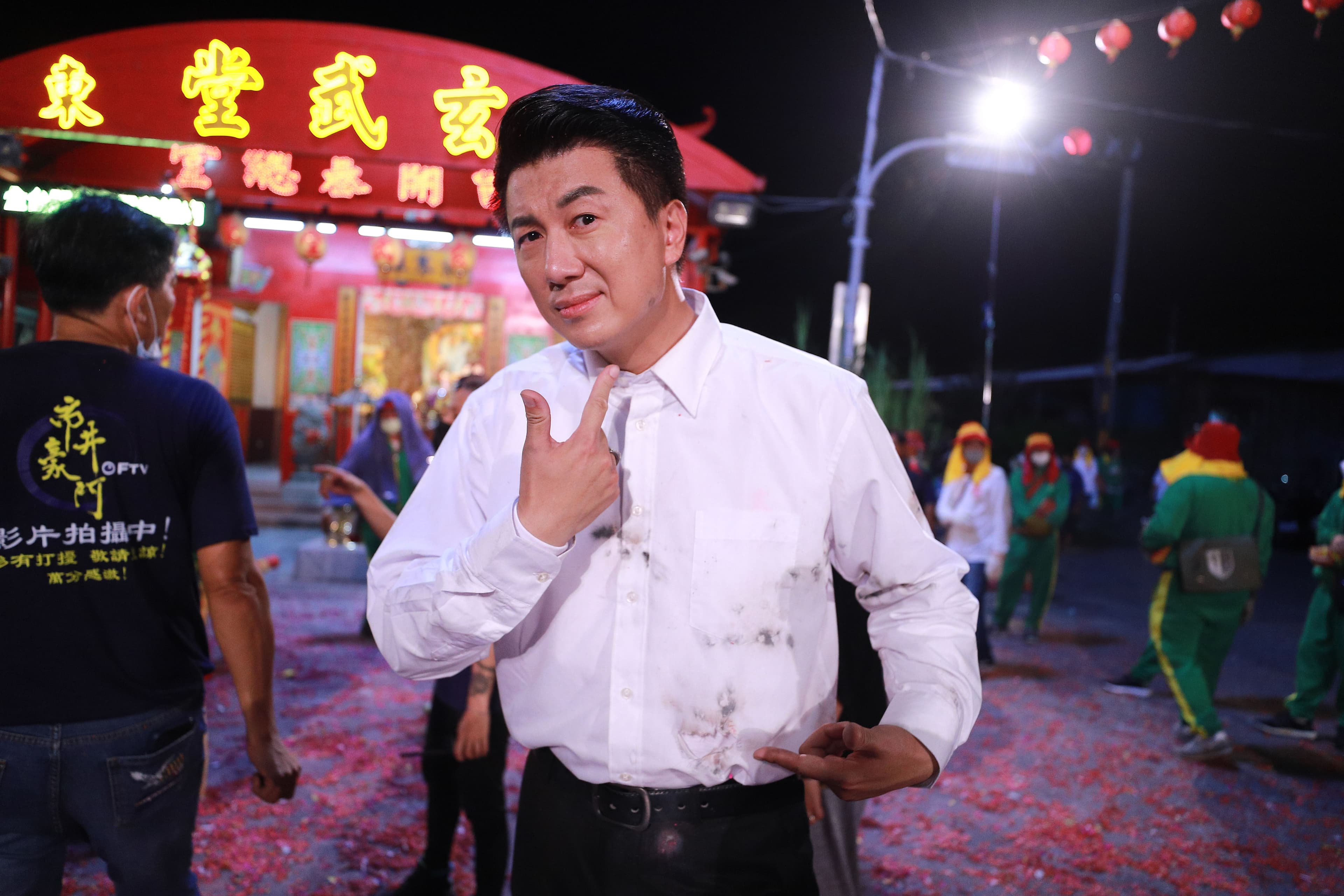 吳皓昇拍完炸寒單戲碼全身而退。(民視提供)